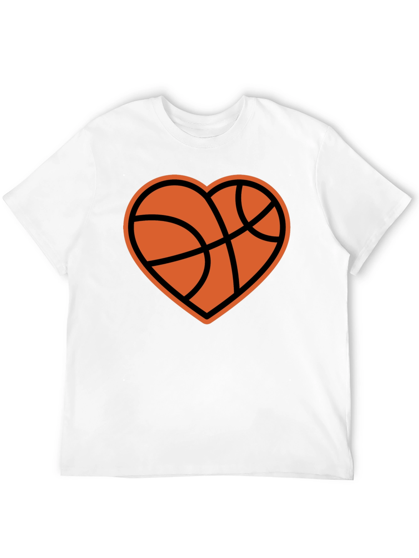 Basketball Heart Graphic T-Shirt