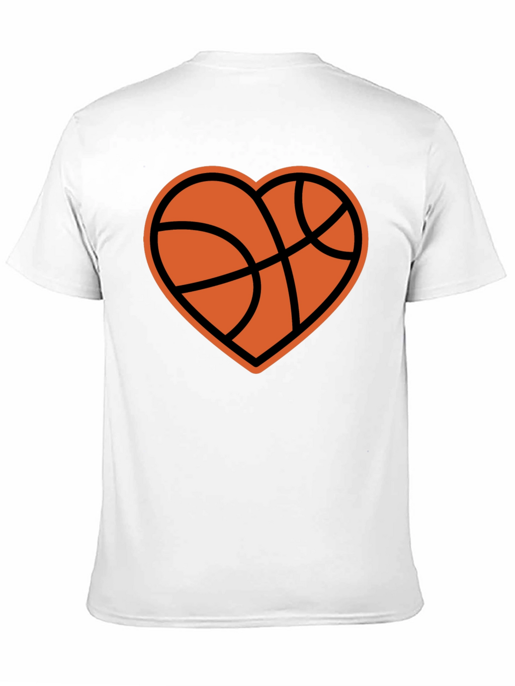 Basketball Heart Graphic T-Shirt