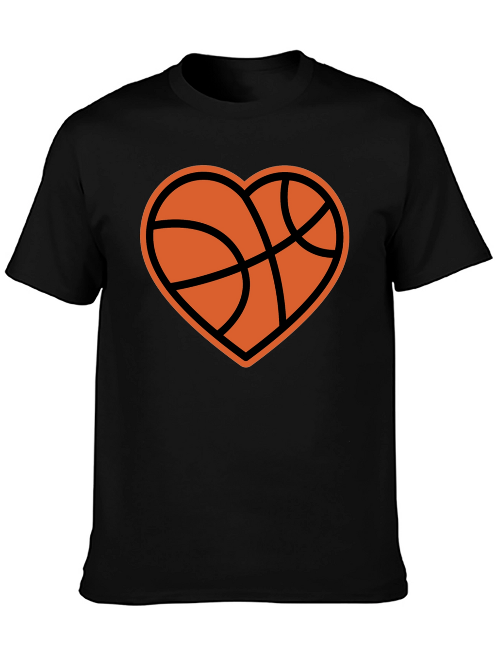 Basketball Heart Graphic T-Shirt