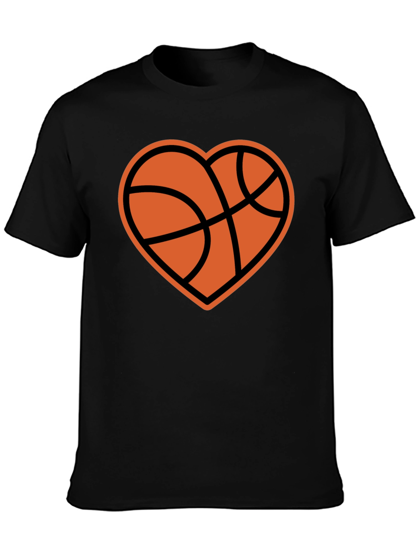 Basketball Heart Graphic T-Shirt