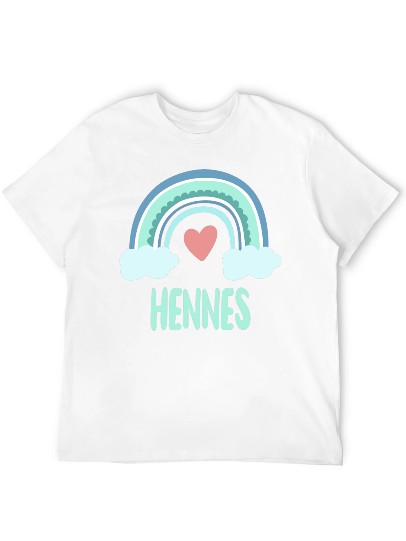 Cute Rainbow Heart Hennes T-Shirt