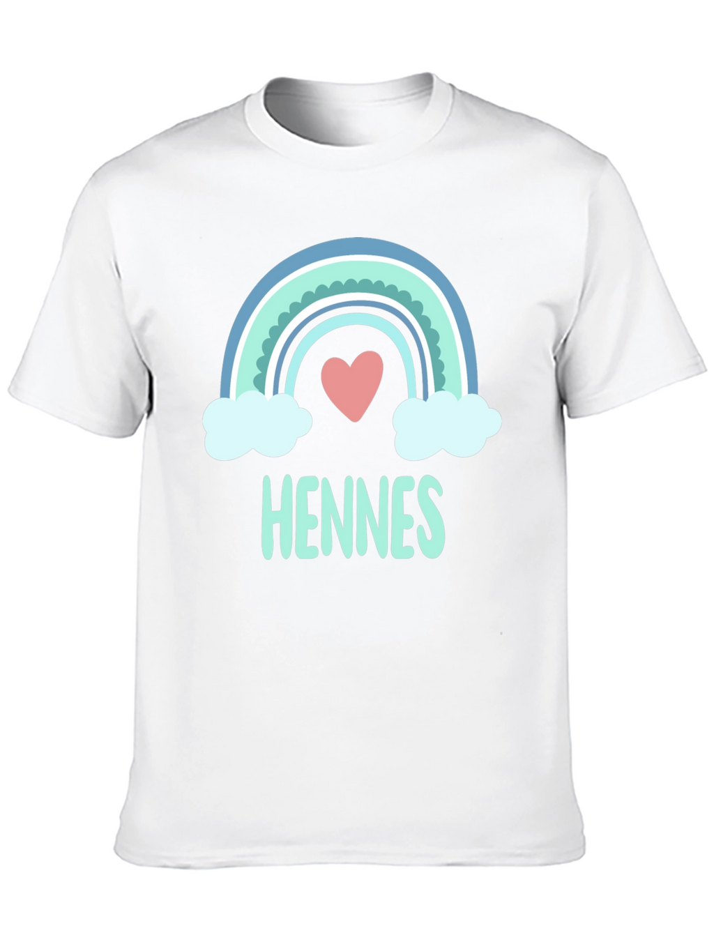 Cute Rainbow Heart Hennes T-Shirt