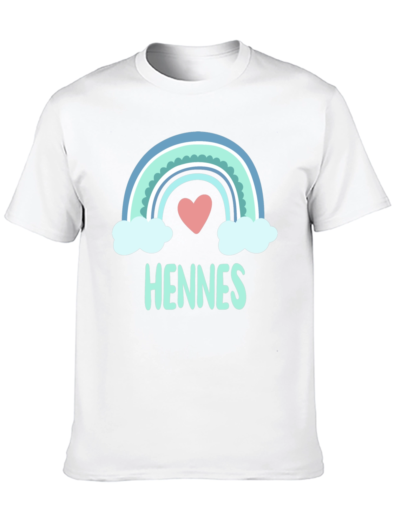 Cute Rainbow Heart Hennes T-Shirt
