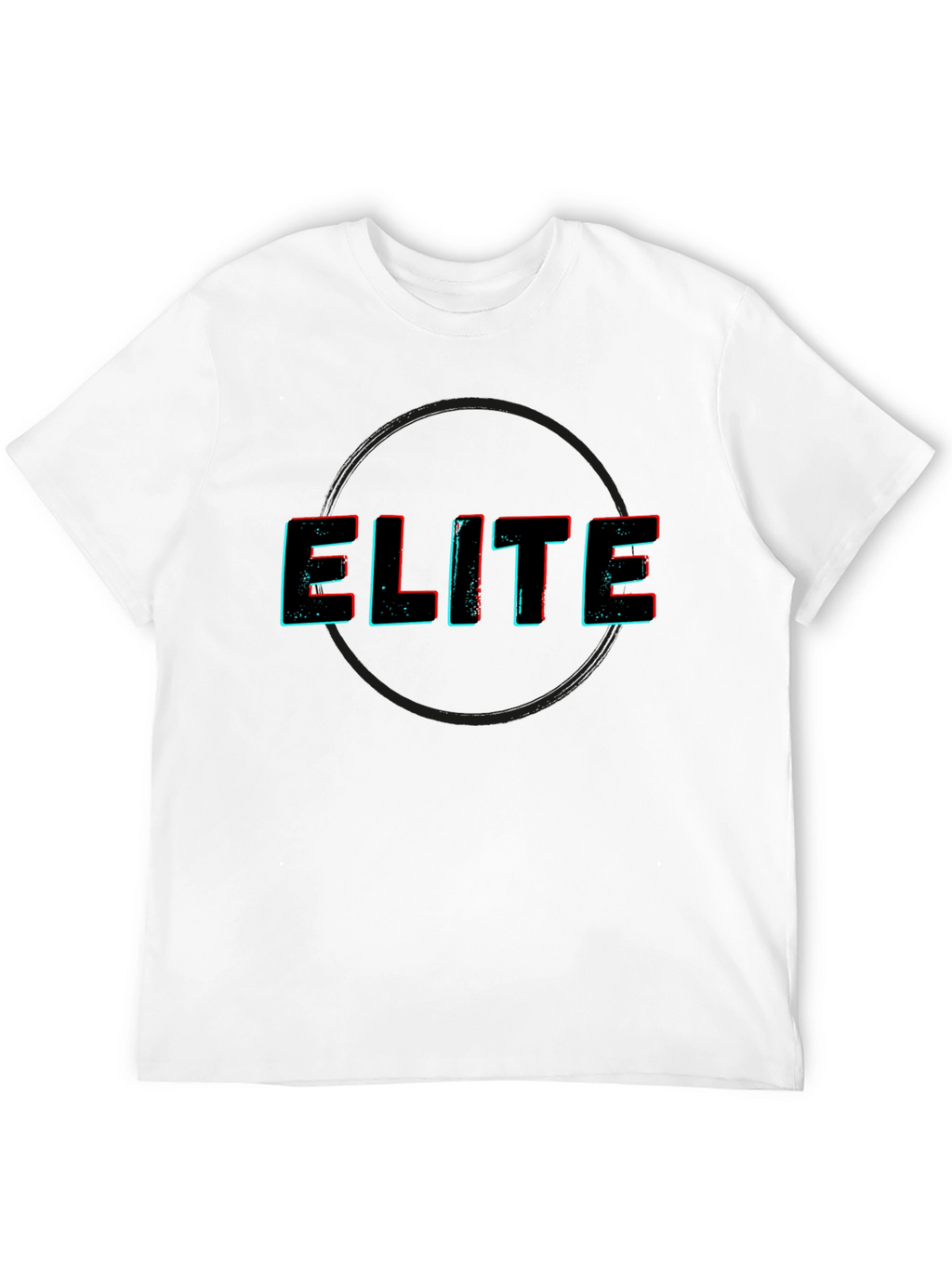 Elite Graphic Print Black T-Shirt