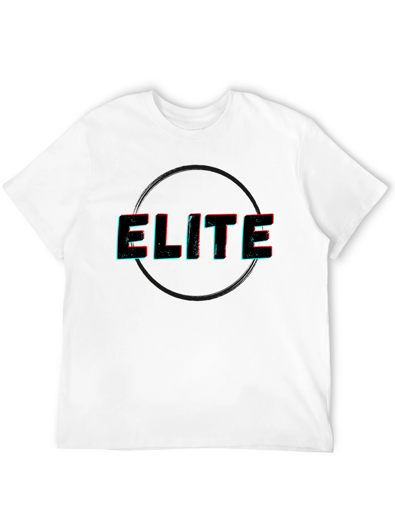 Elite Graphic Print Black T-Shirt