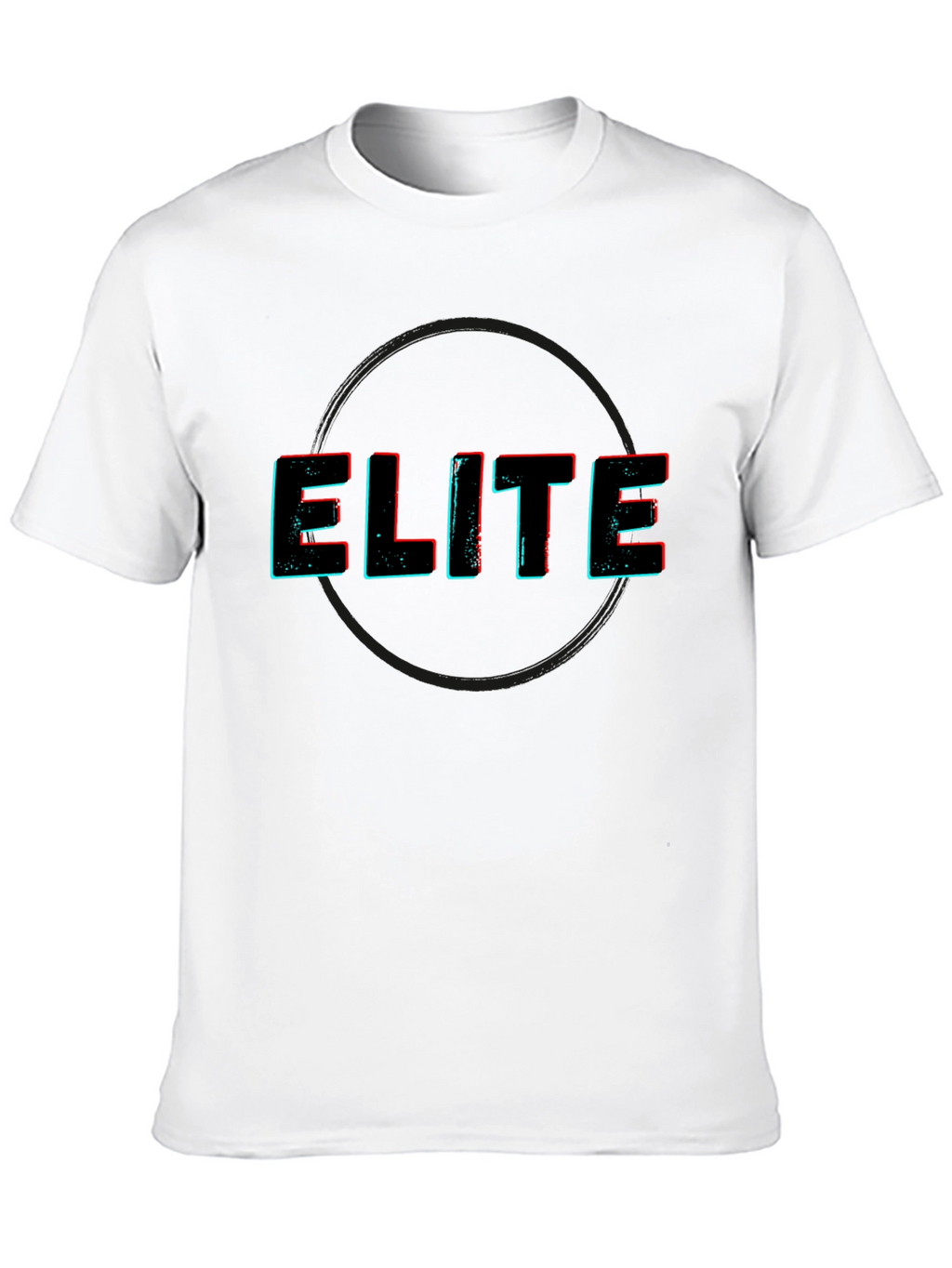 Elite Graphic Print Black T-Shirt