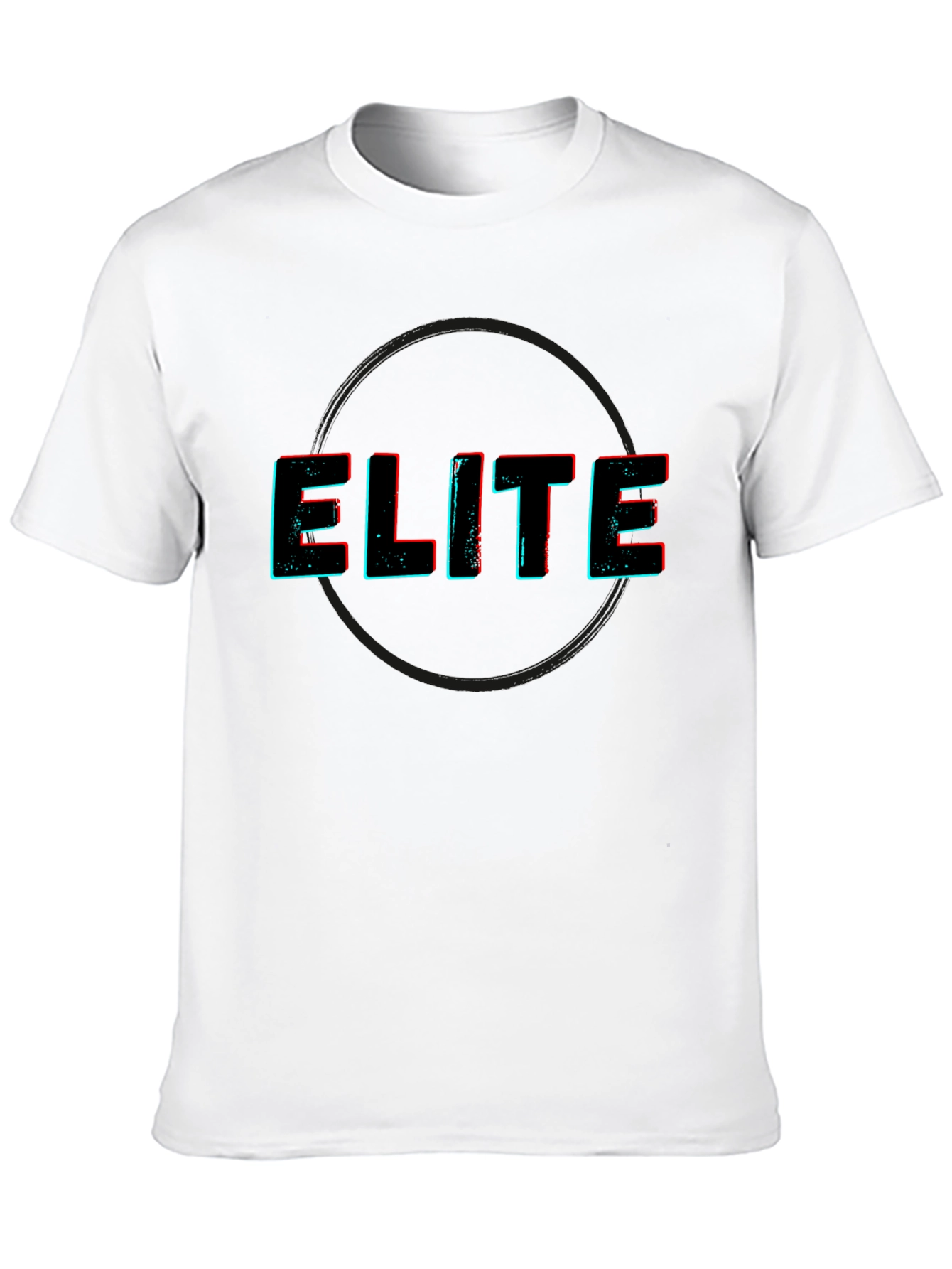 Elite Graphic Print Black T-Shirt