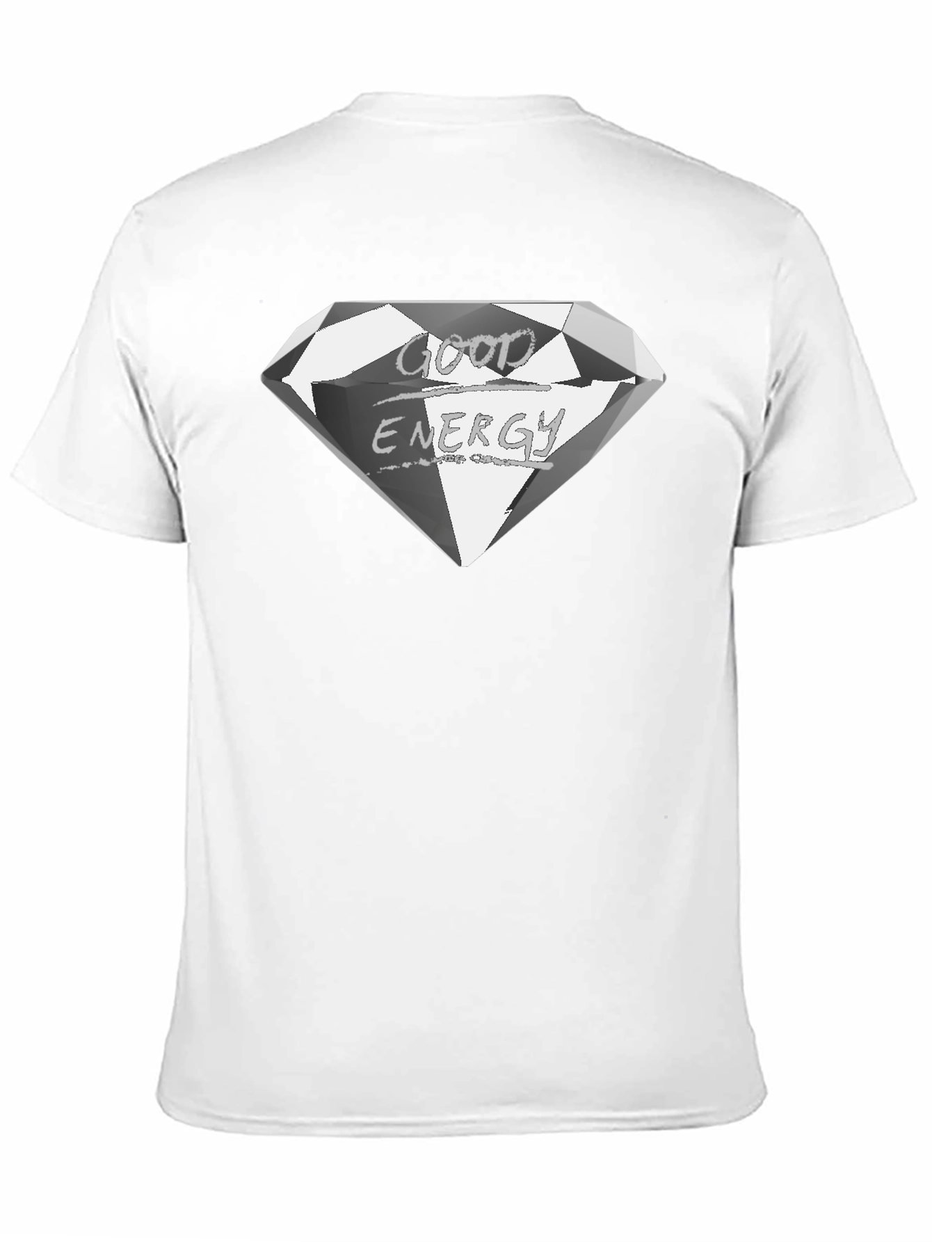 Good Energy Diamond Graphic Tee - Premium Black Shirt