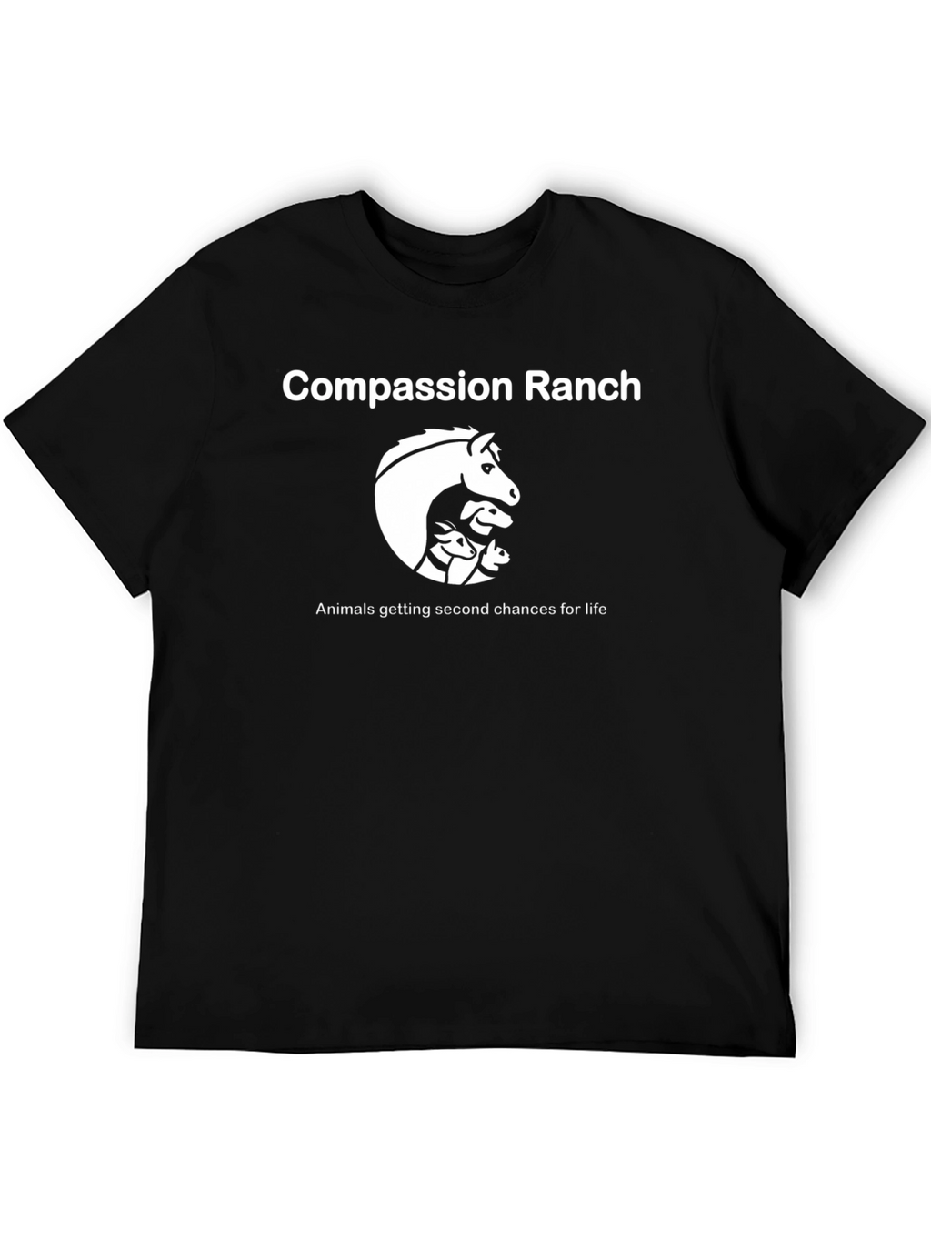 Compassion Ranch Black T-Shirt Animal Rescue