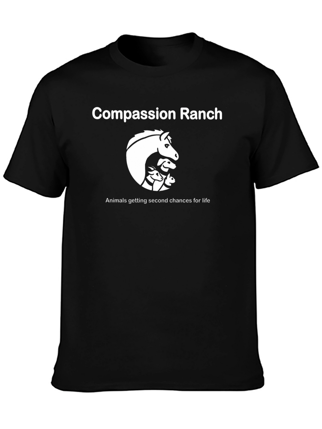 Compassion Ranch Black T-Shirt Animal Rescue