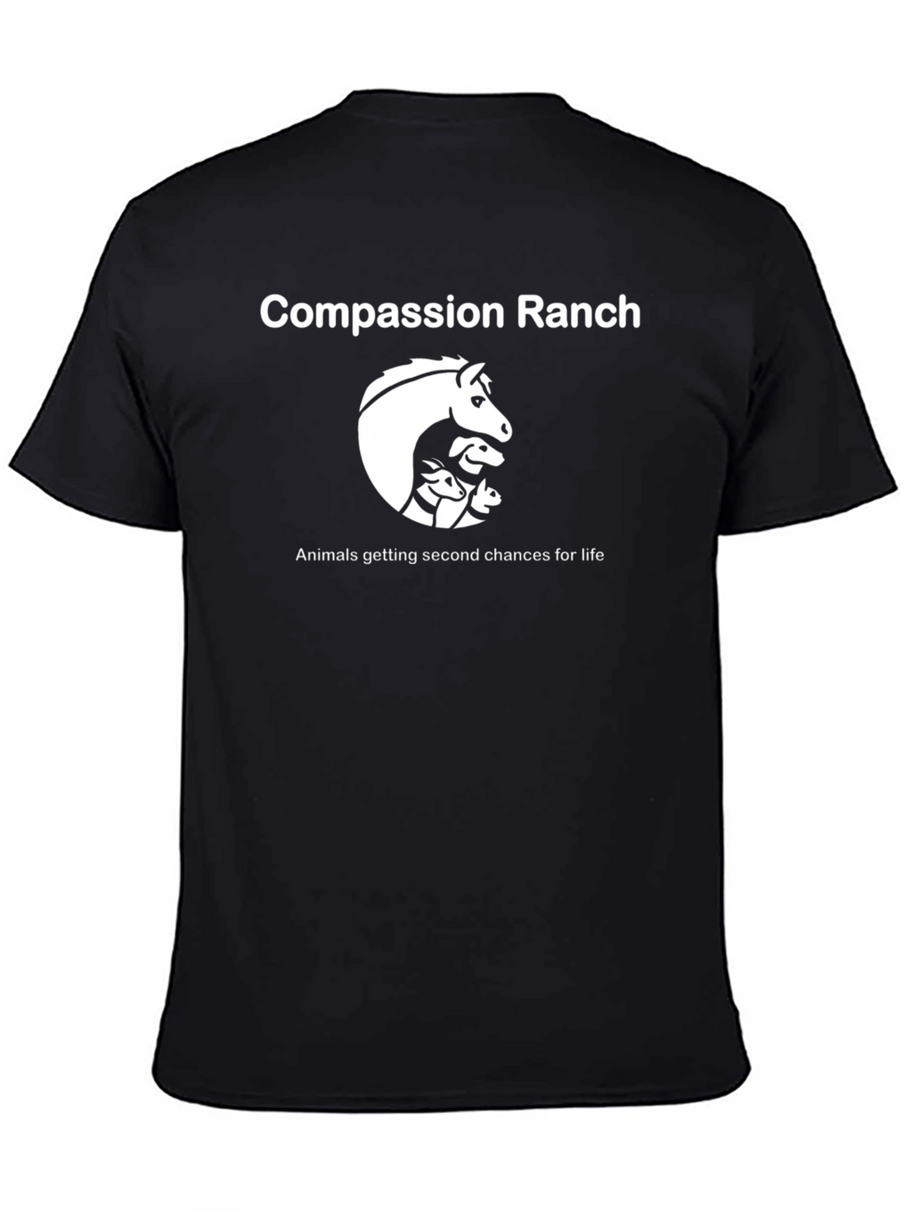 Compassion Ranch Black T-Shirt Animal Rescue