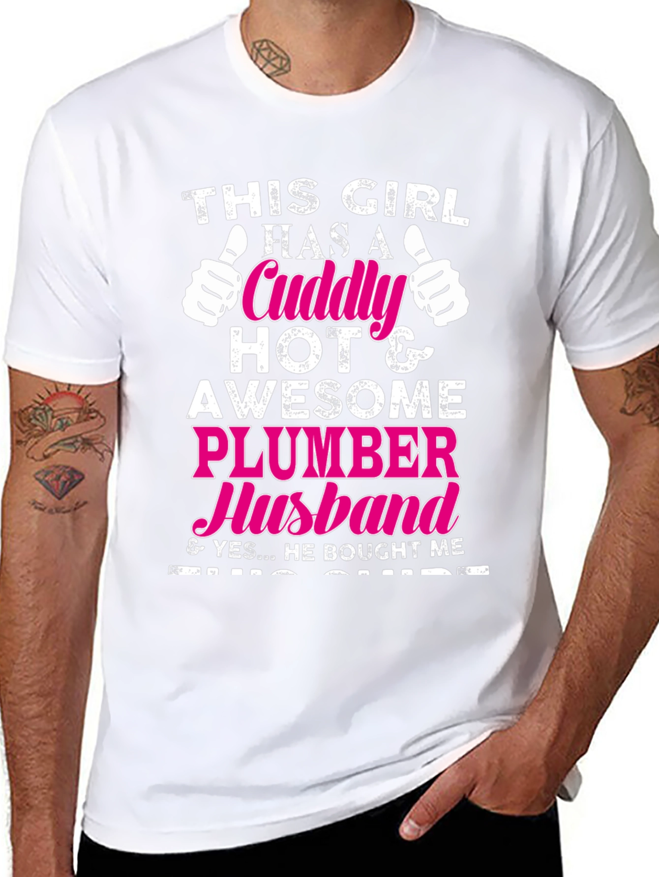 Cuddly Plumber Husband T-Shirt