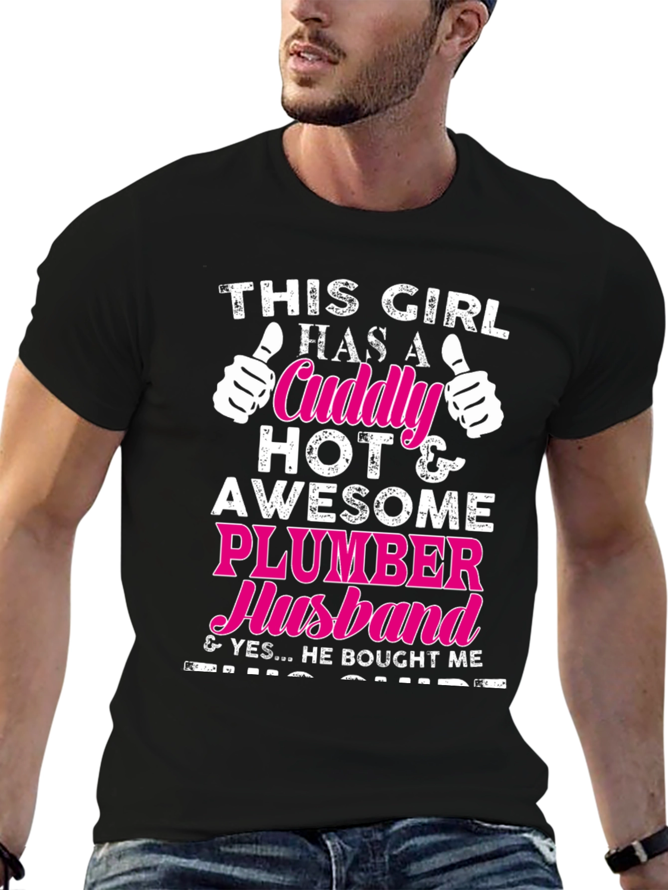 Cuddly Plumber Husband T-Shirt