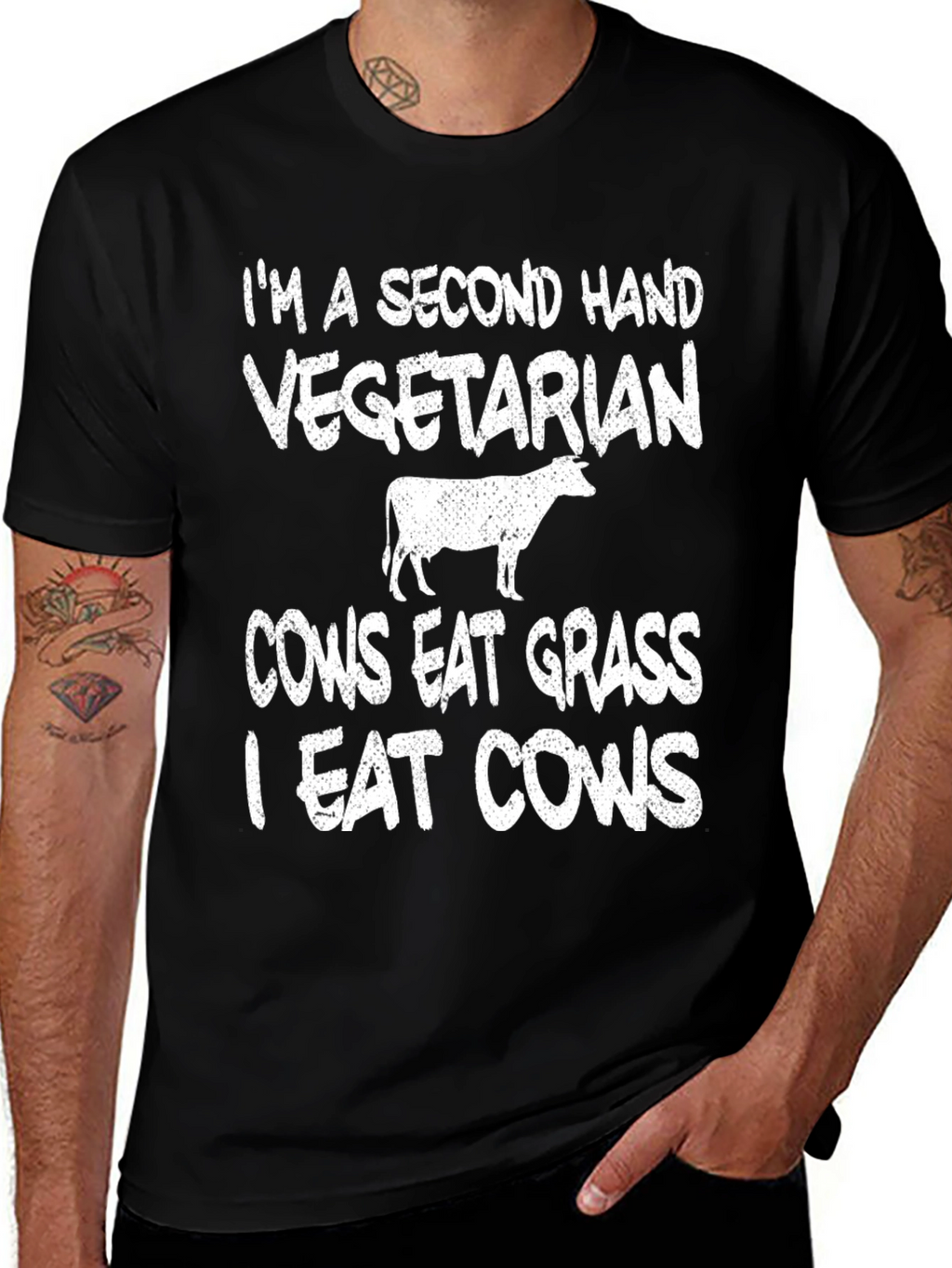 Second Hand Vegetarian Graphic Tee