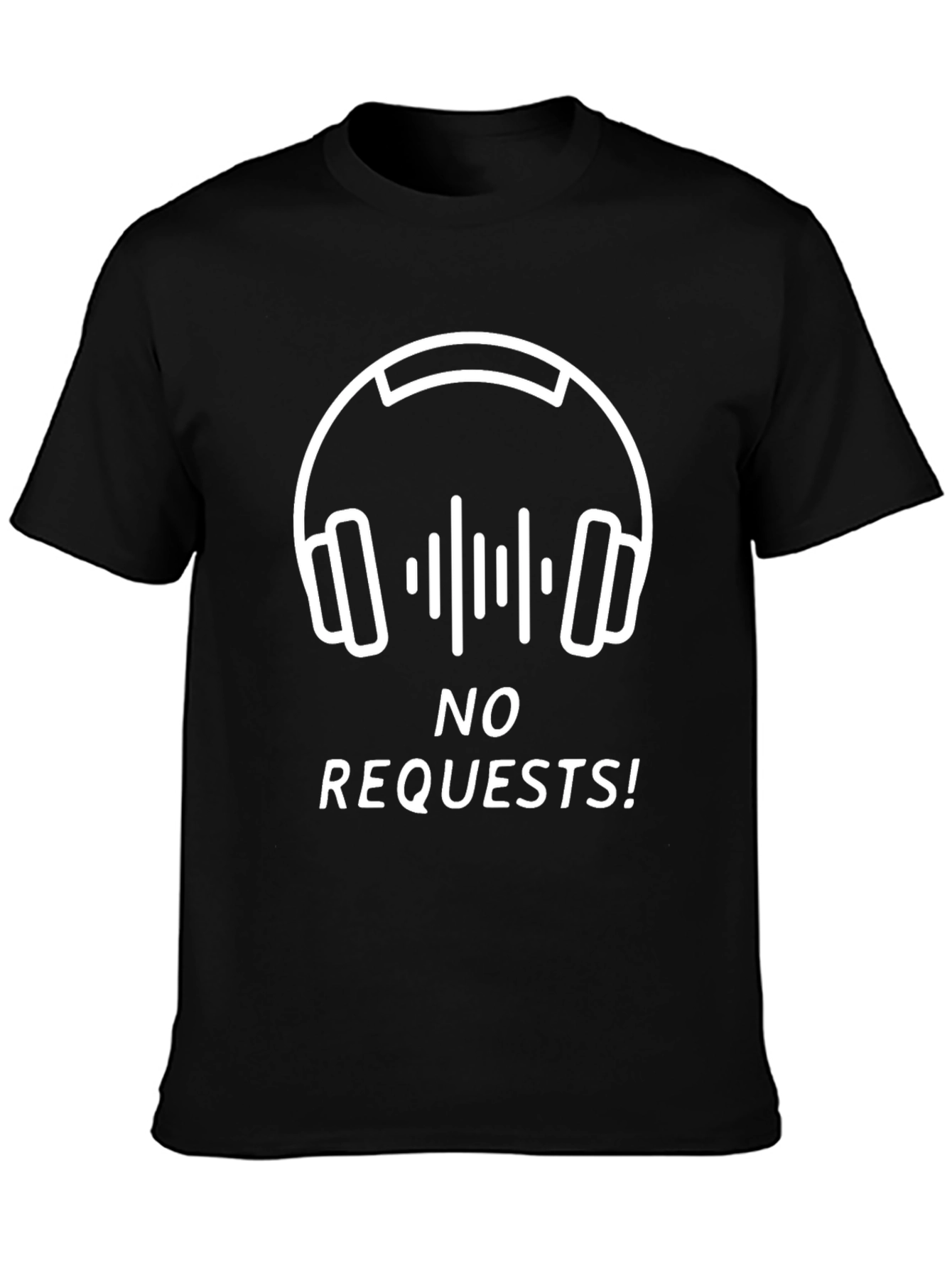 No Requests Graphic Tee - Black Cotton T-Shirt