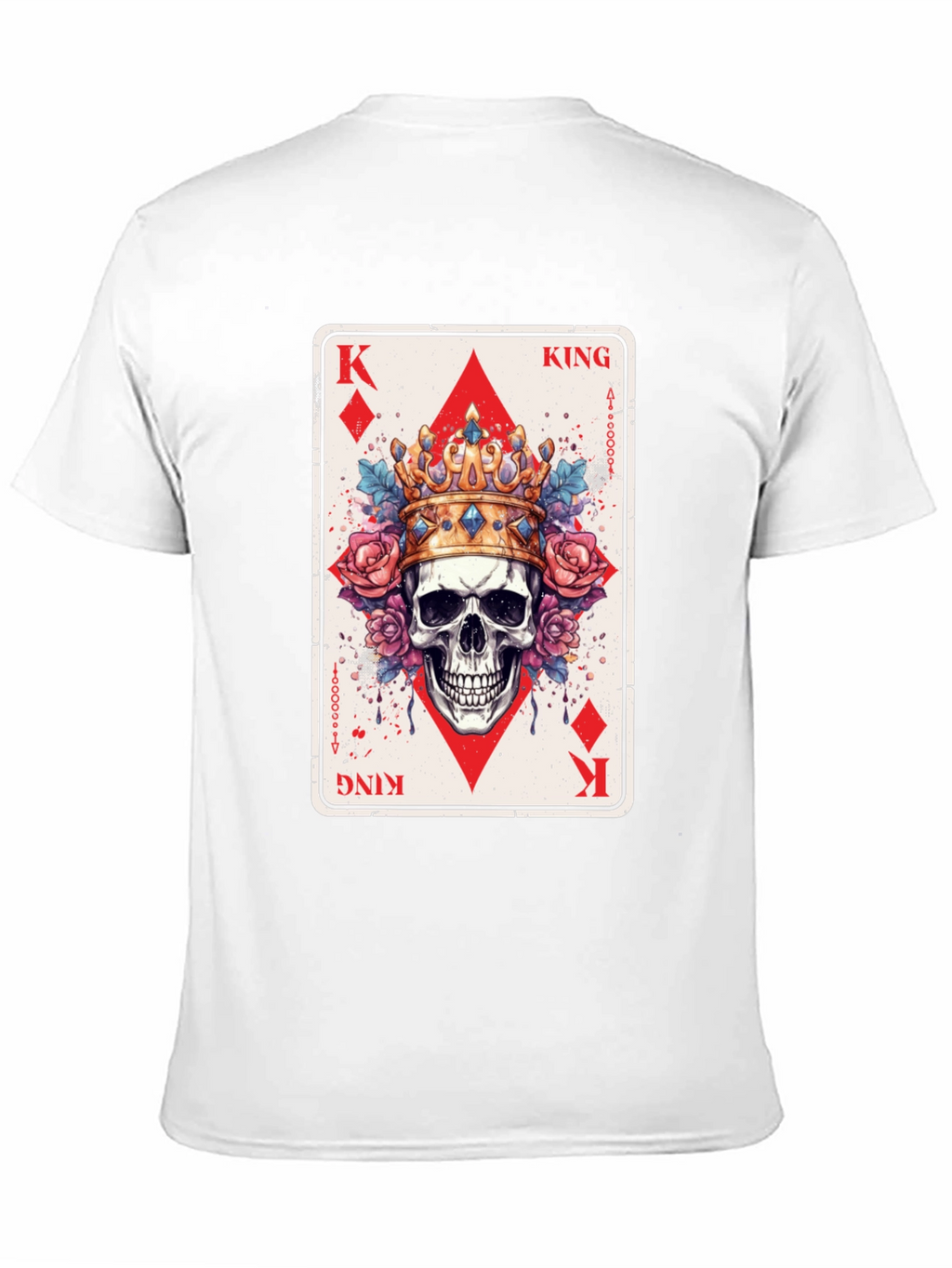 King of Diamonds Skull Graphic T-Shirt