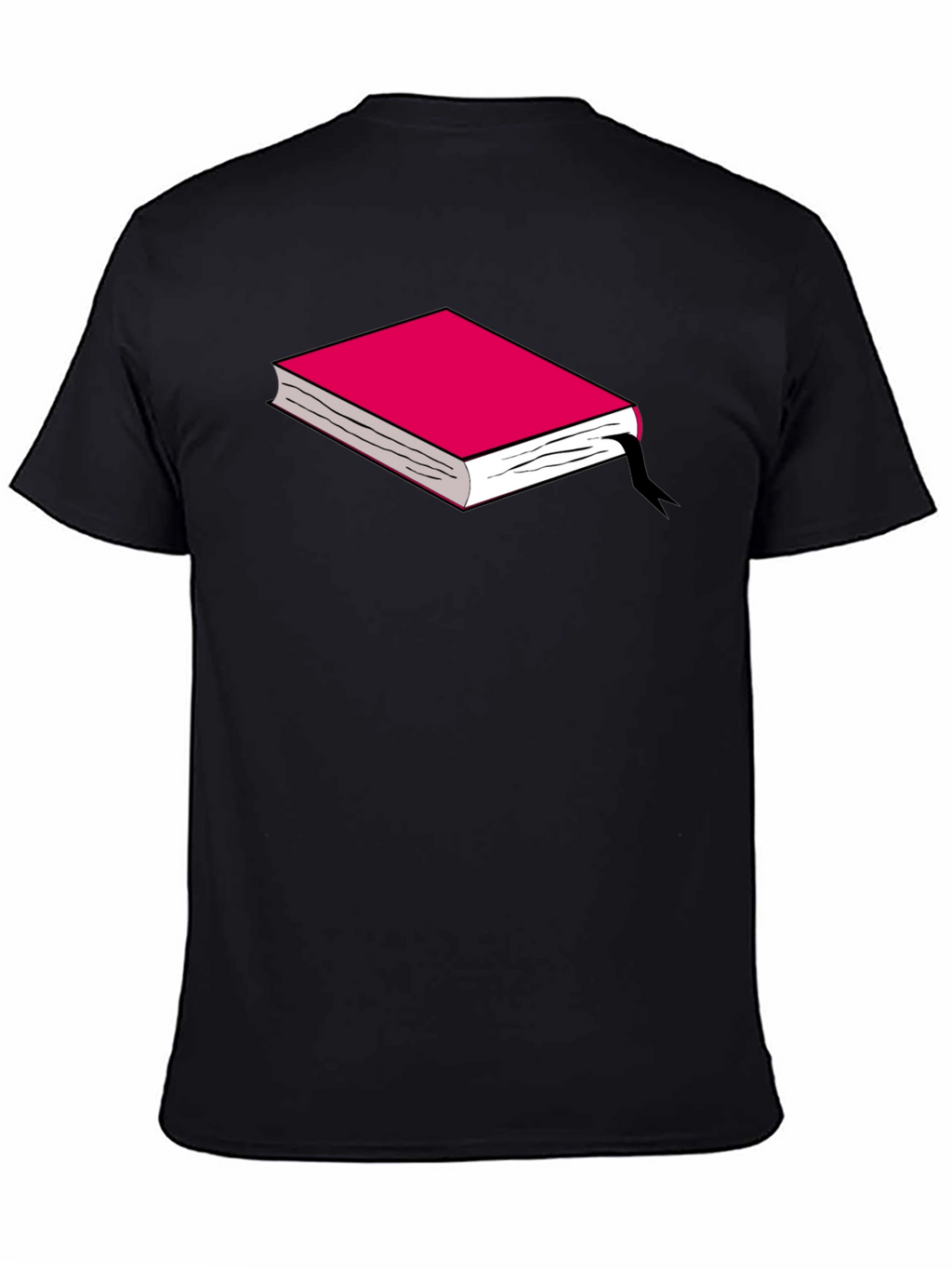 Book Graphic Tee - Black Cotton T-Shirt