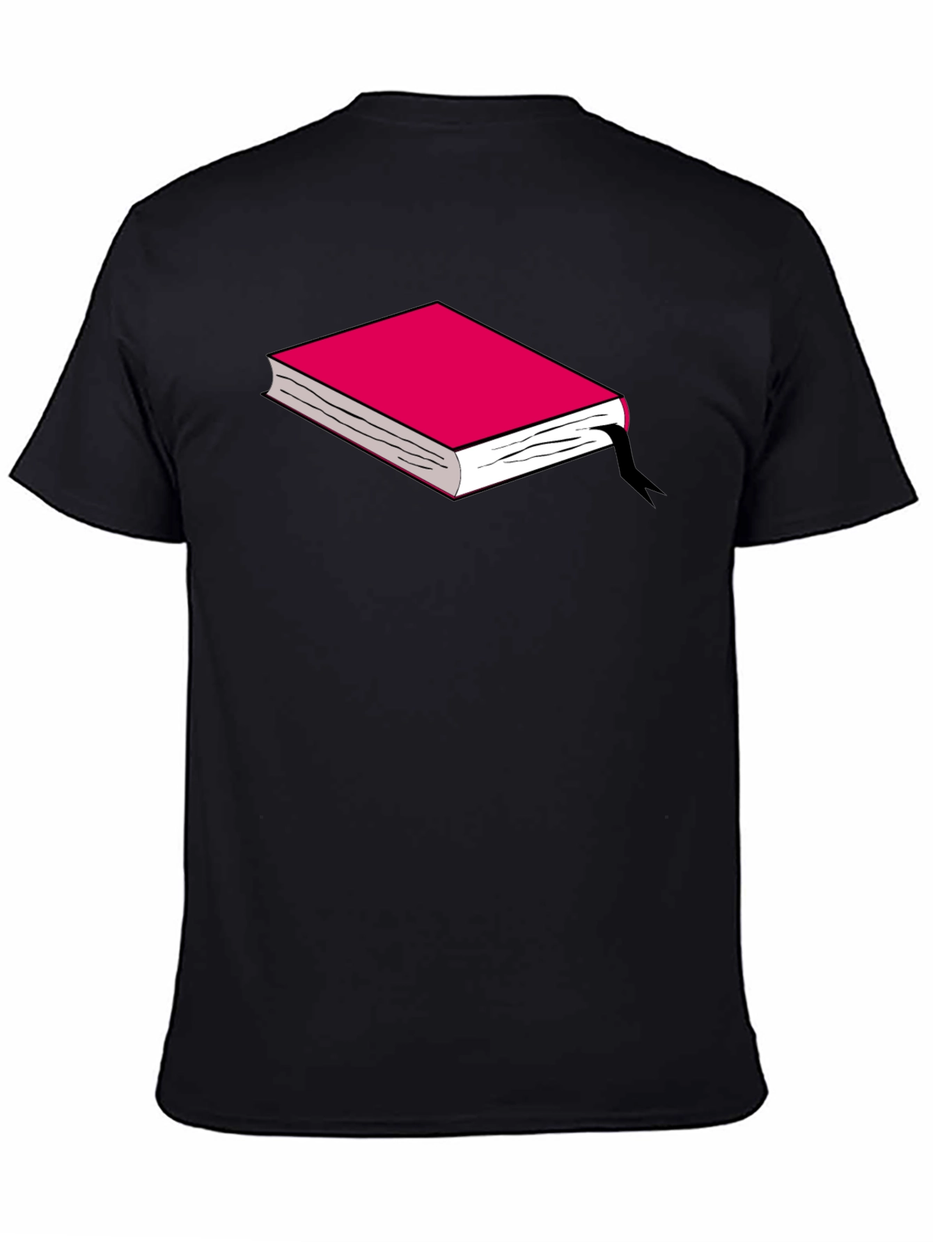 Book Graphic Tee - Black Cotton T-Shirt