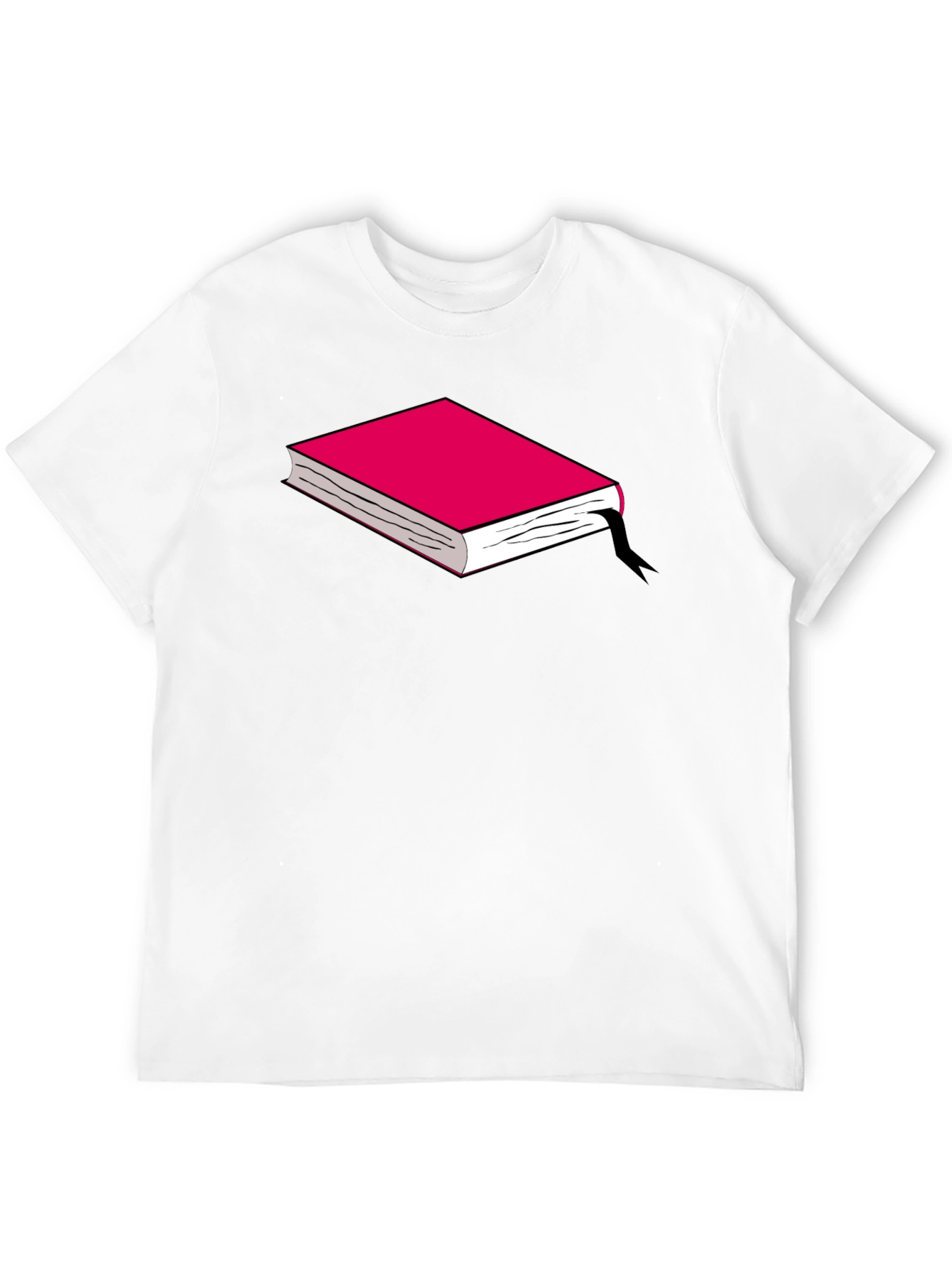 Book Graphic Tee - Black Cotton T-Shirt