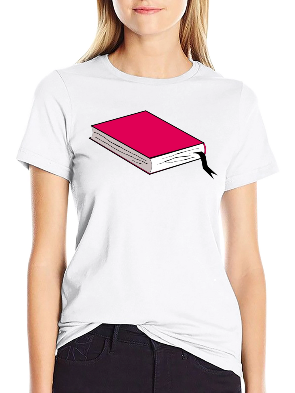 Book Graphic Tee - Black Cotton T-Shirt