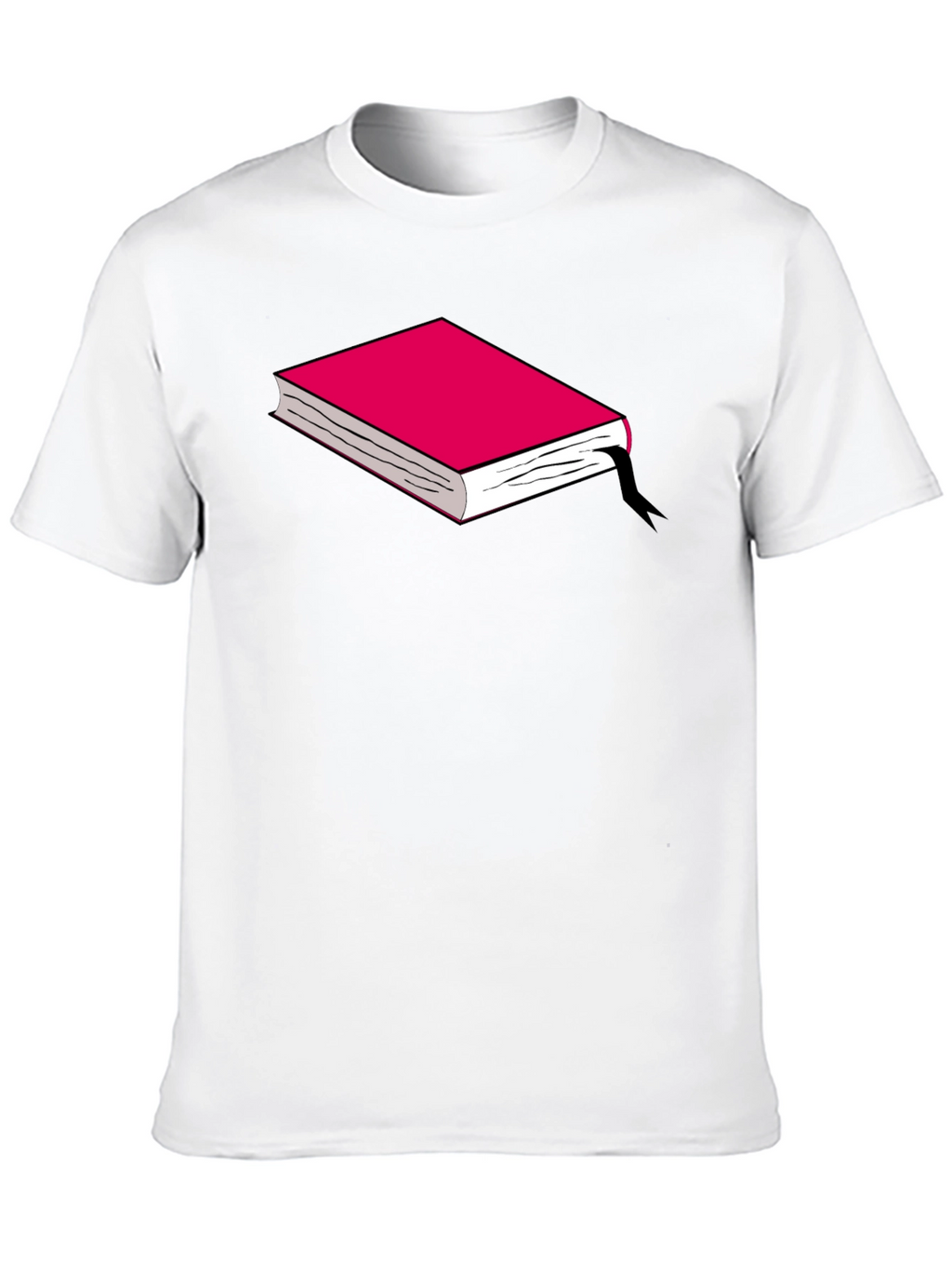 Book Graphic Tee - Black Cotton T-Shirt