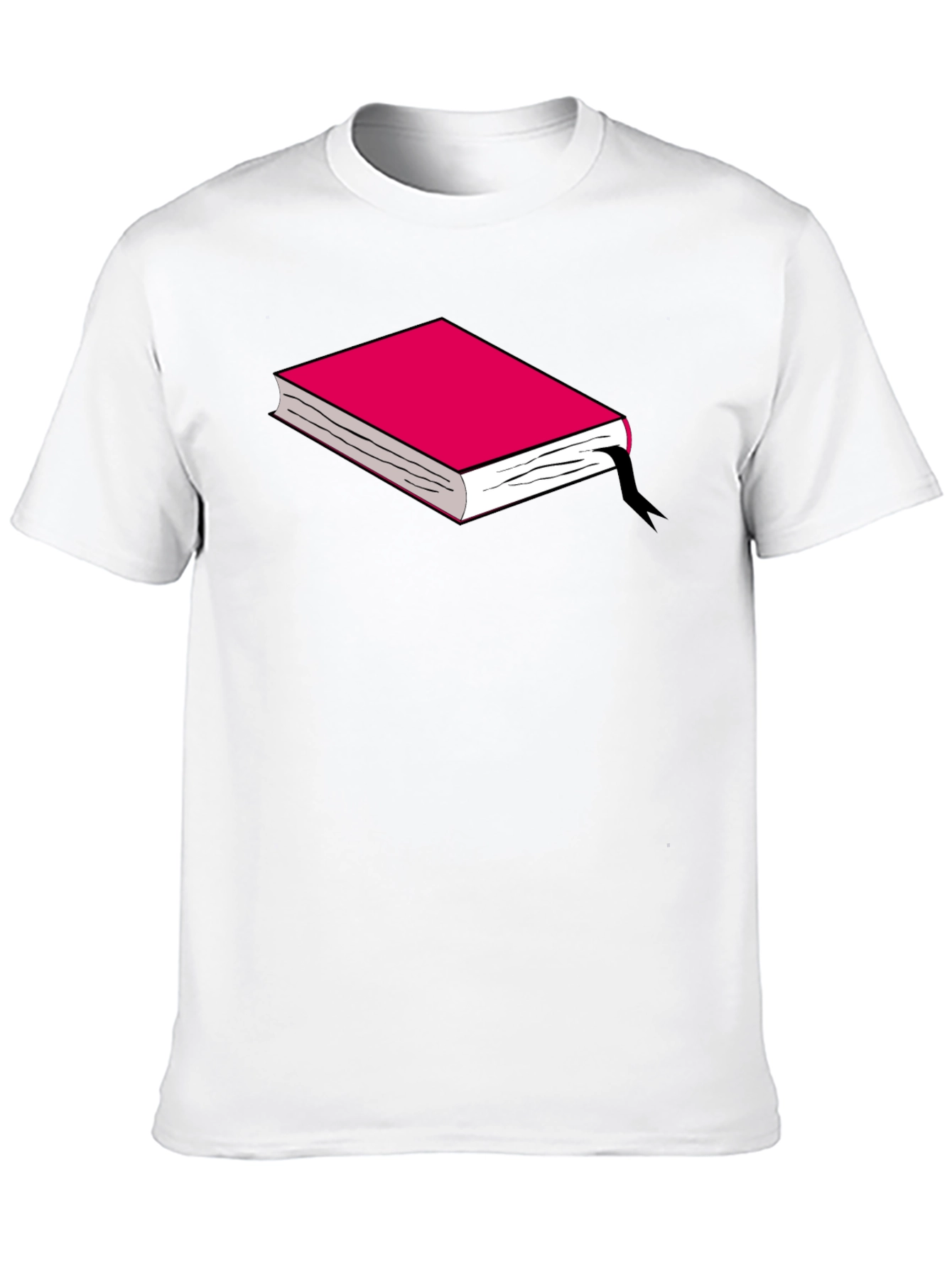 Book Graphic Tee - Black Cotton T-Shirt