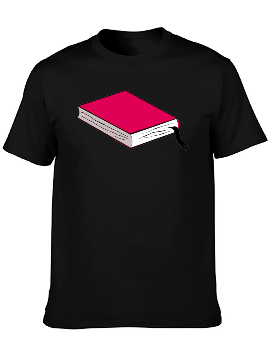 Book Graphic Tee - Black Cotton T-Shirt