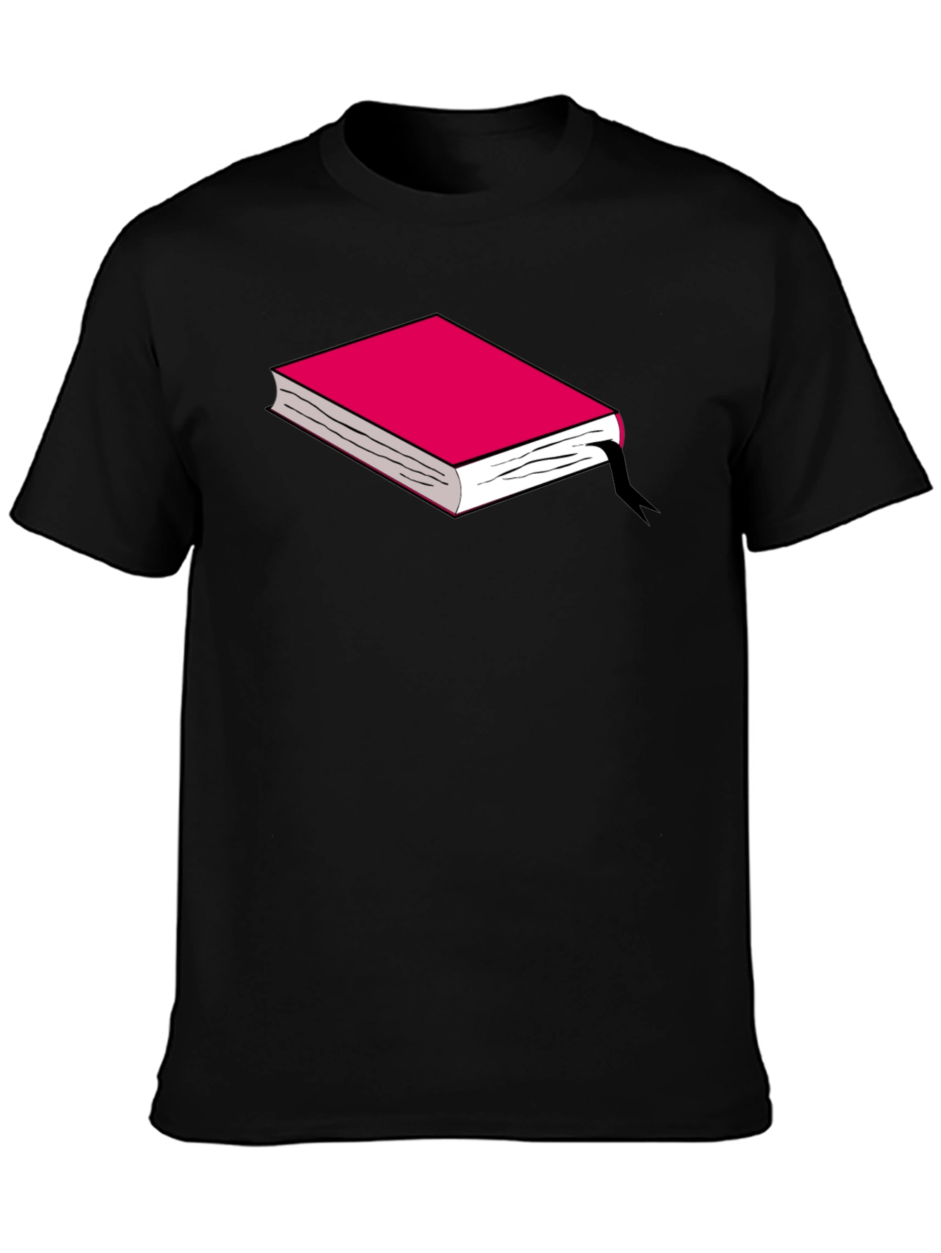 Book Graphic Tee - Black Cotton T-Shirt