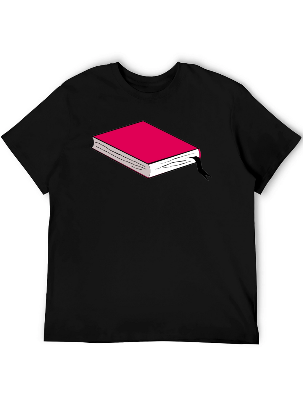 Book Graphic Tee - Black Cotton T-Shirt