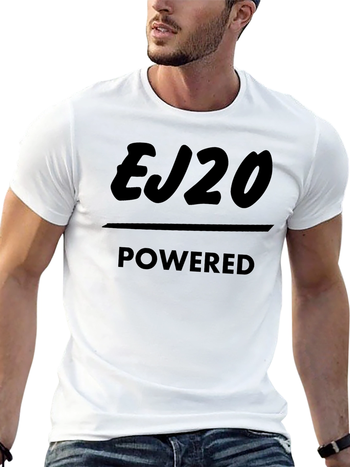 EJ20 Powered Black T-Shirt