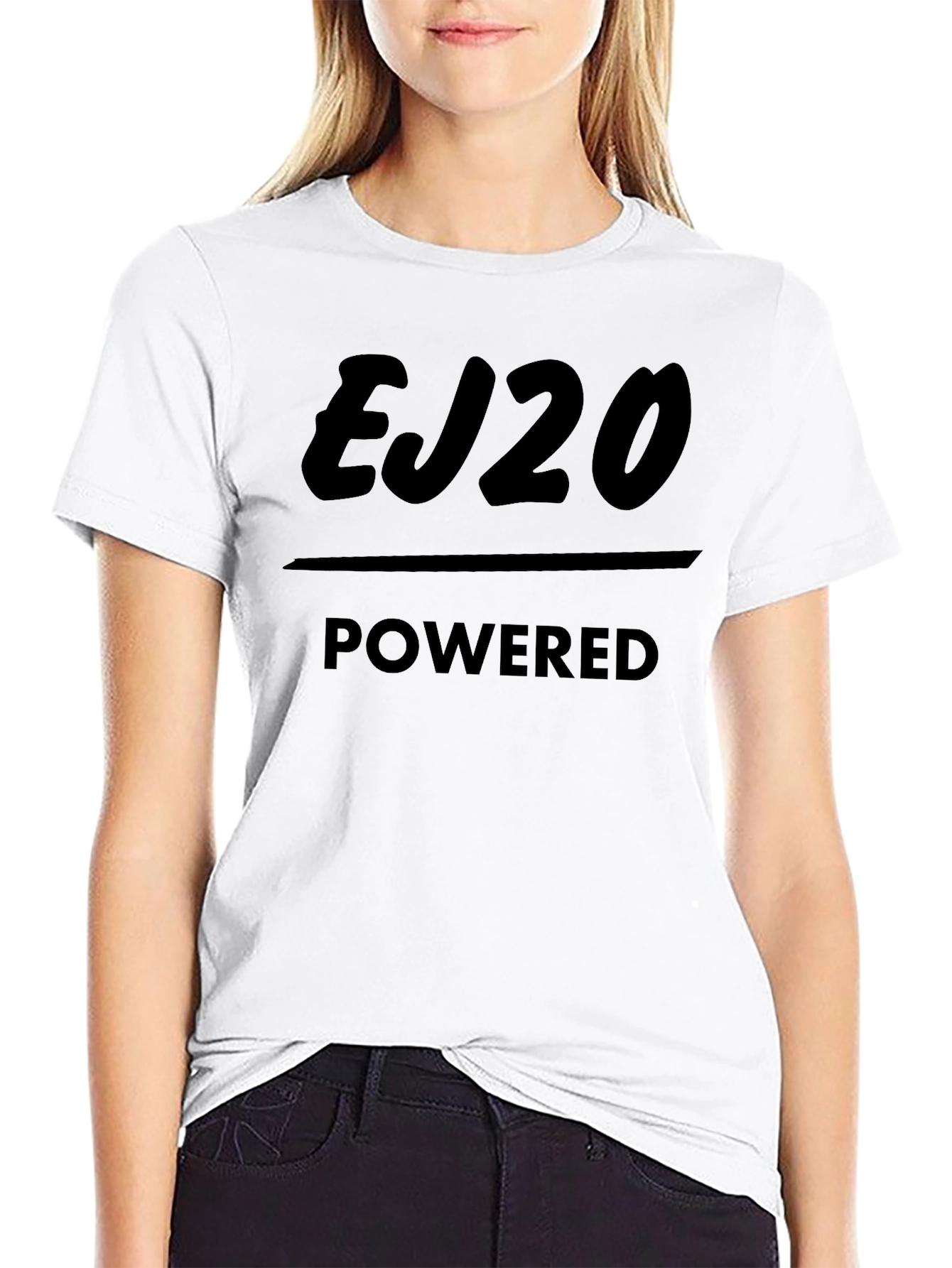 EJ20 Powered Black T-Shirt