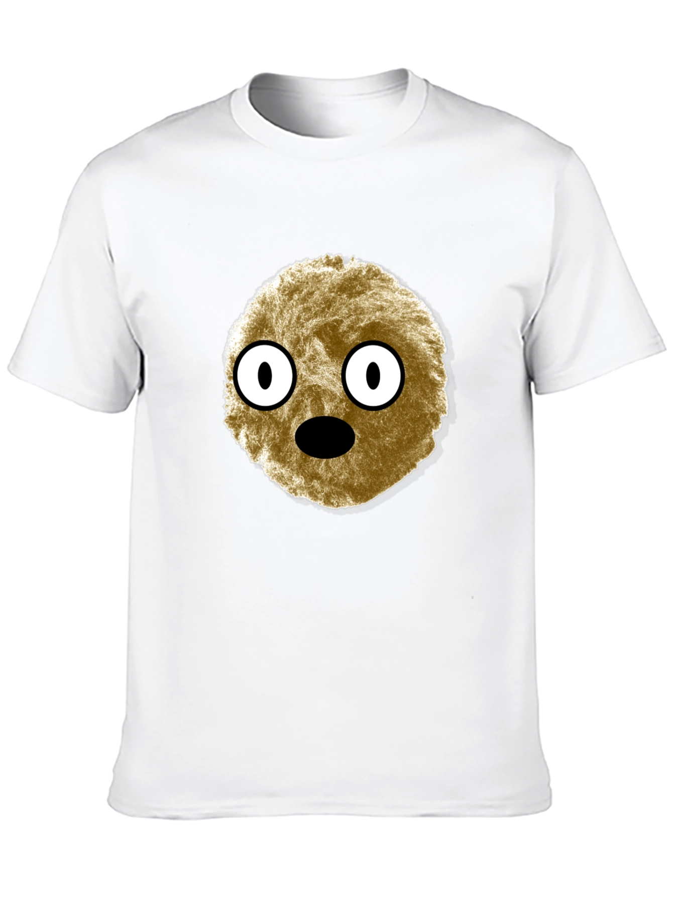 Cartoon Creature Graphic Tee - Soft Black T-Shirt