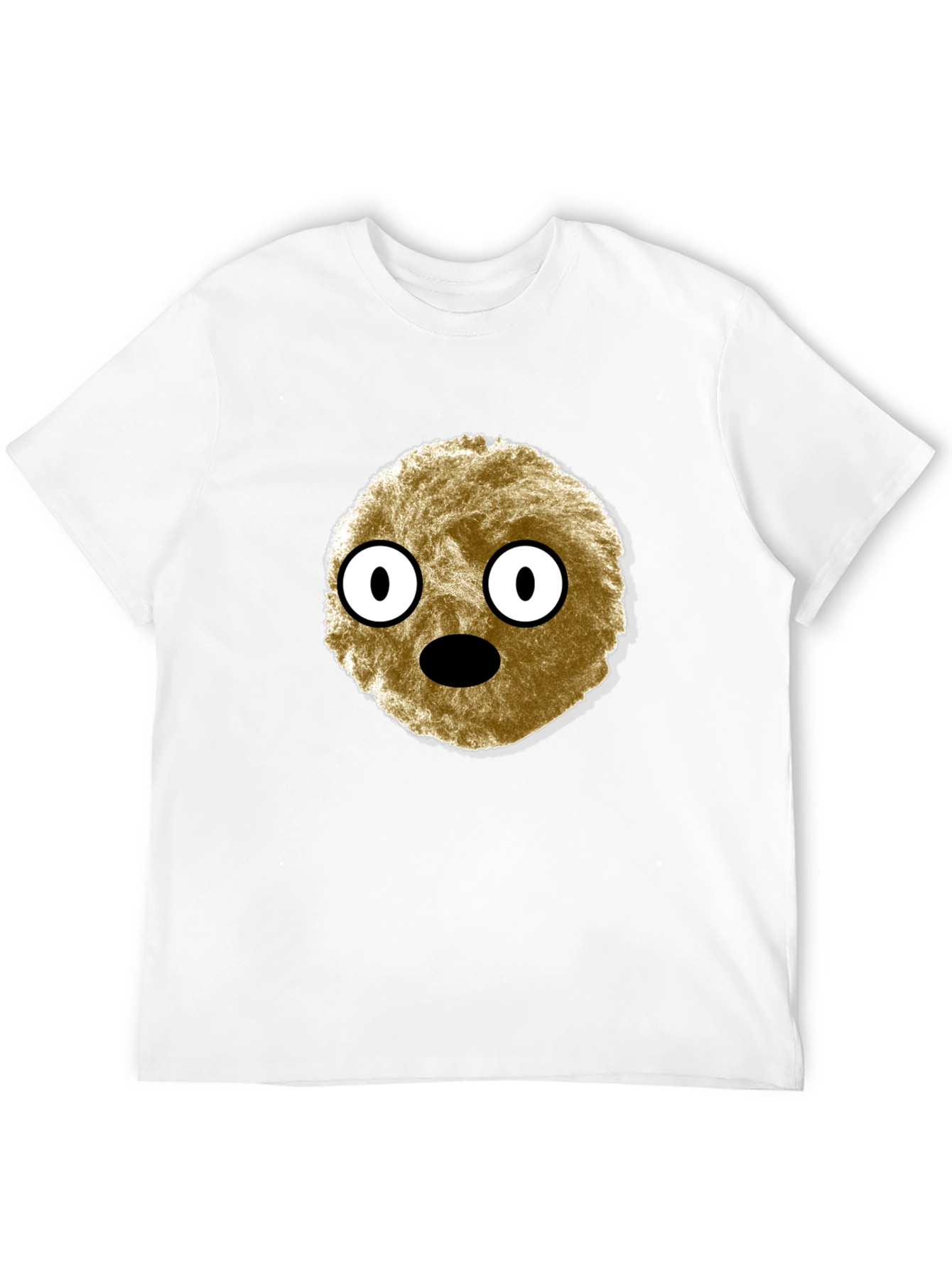 Cartoon Creature Graphic Tee - Soft Black T-Shirt