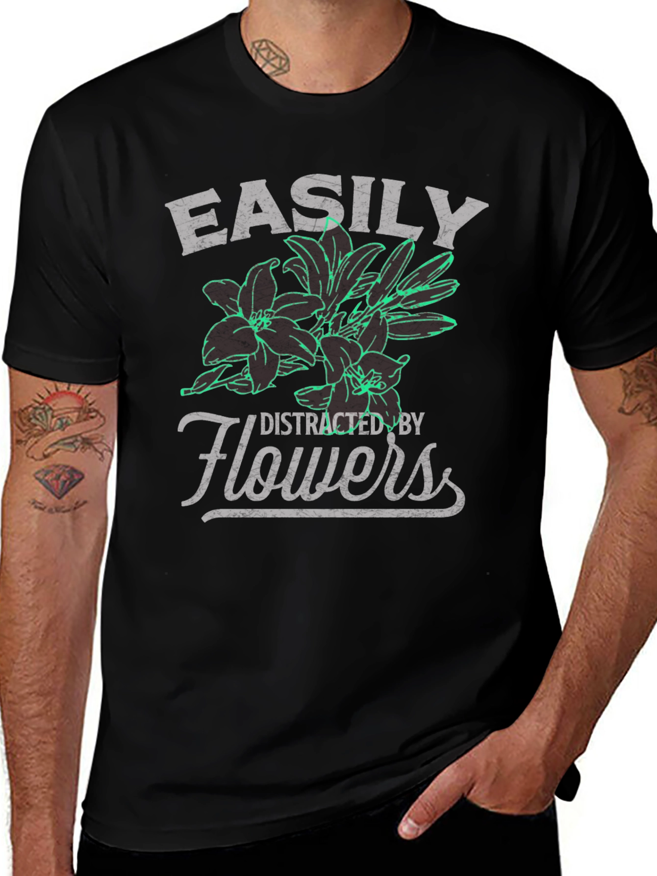 Easily Distracted By Flowers T-Shirt