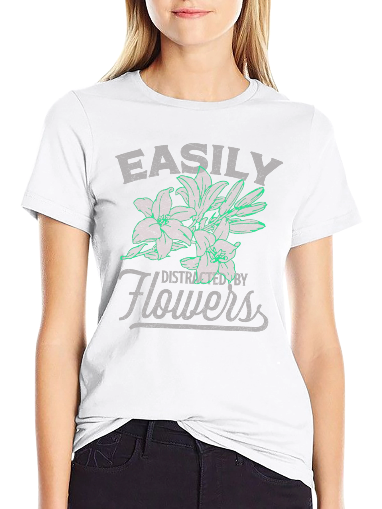 Easily Distracted By Flowers T-Shirt