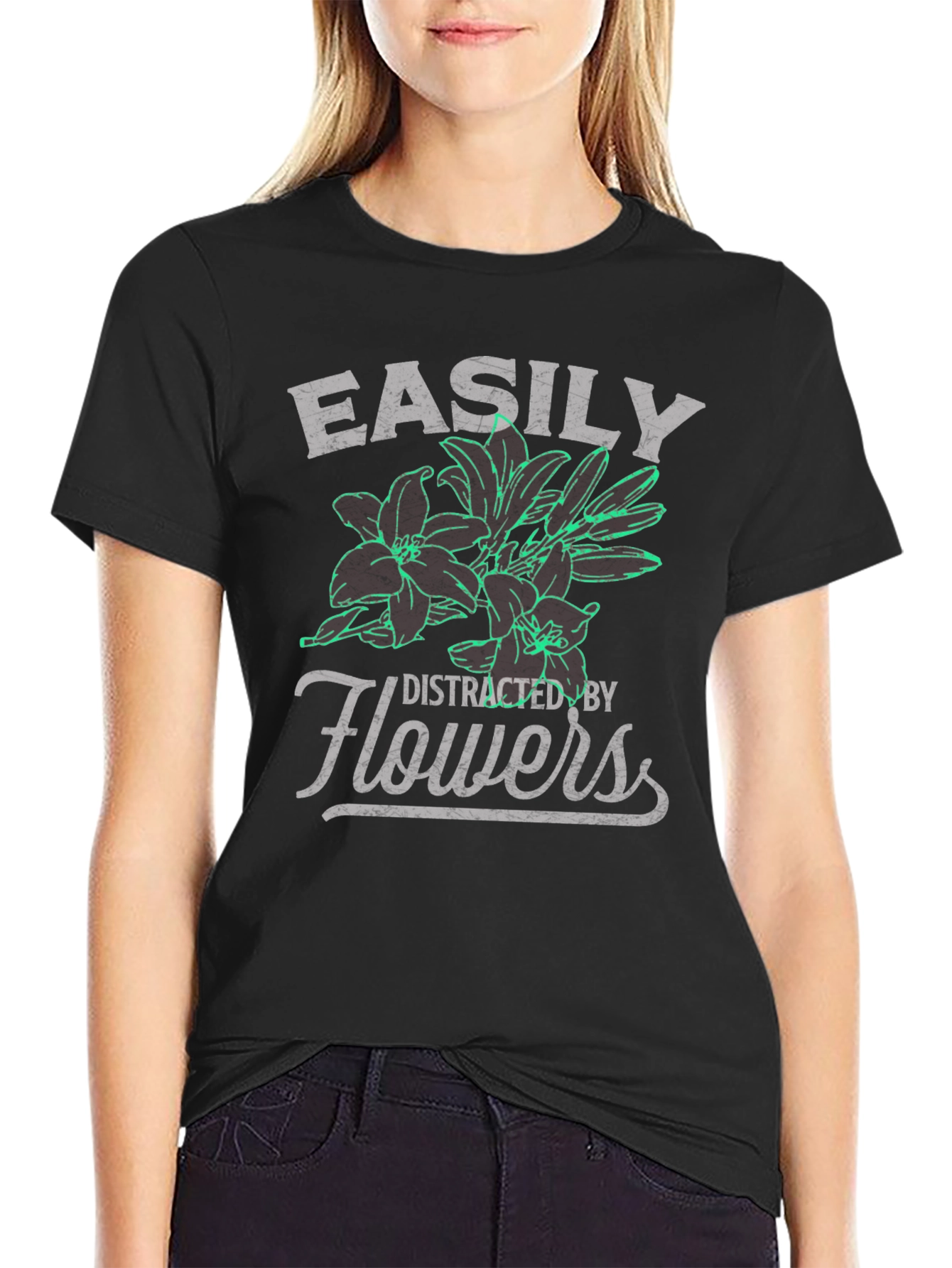 Easily Distracted By Flowers T-Shirt