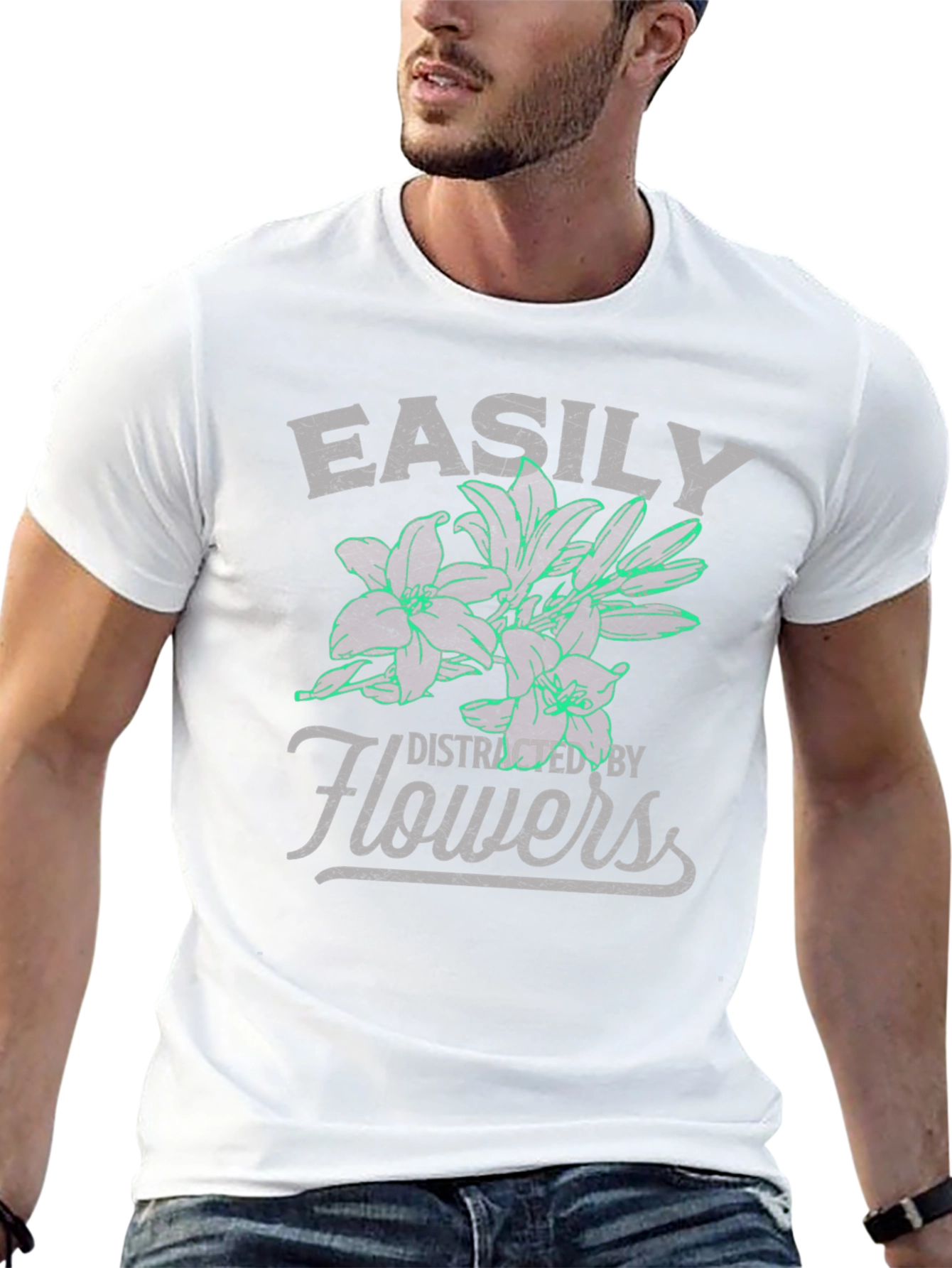 Easily Distracted By Flowers T-Shirt