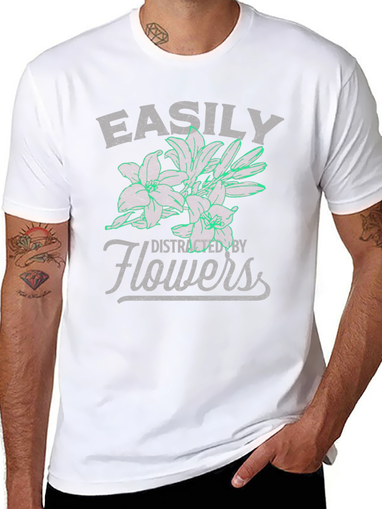 Easily Distracted By Flowers T-Shirt