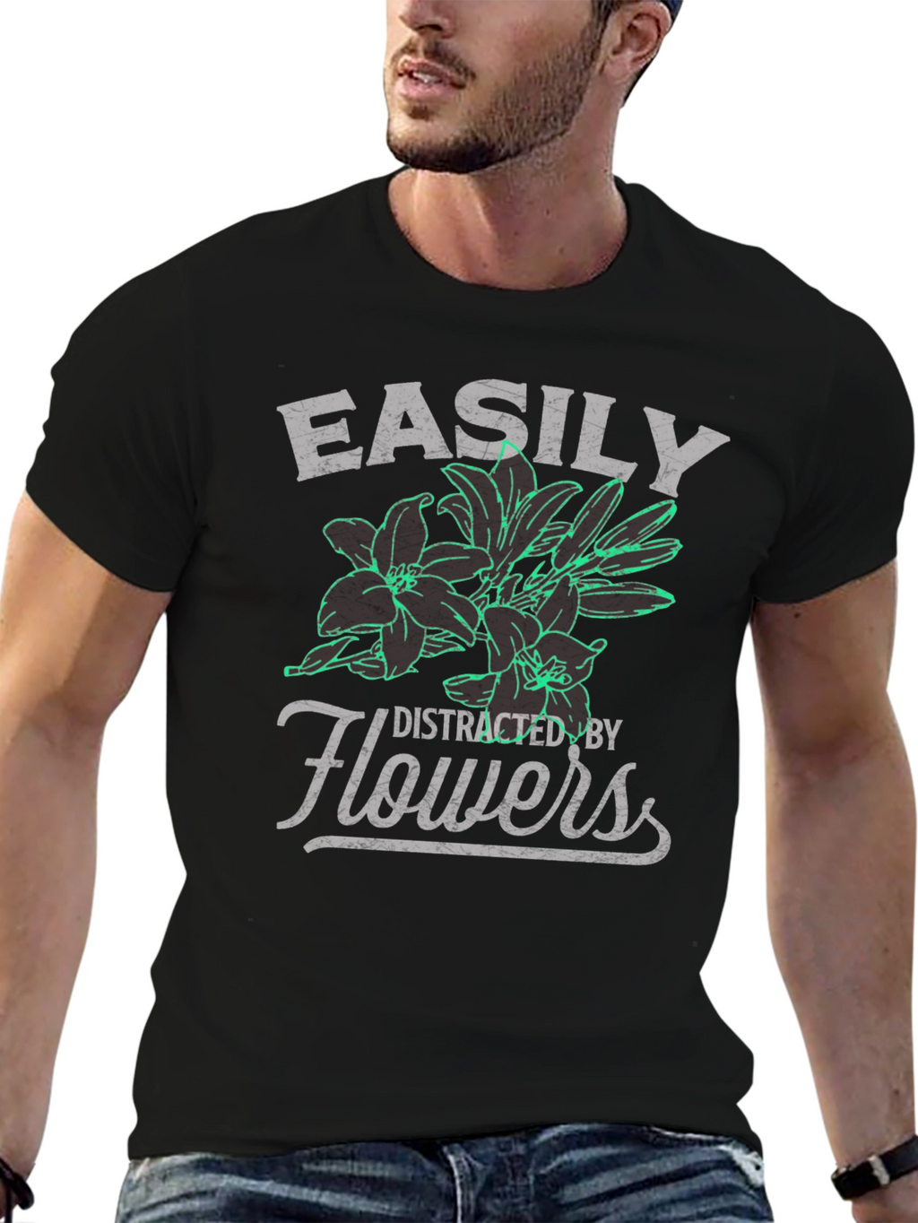 Easily Distracted By Flowers T-Shirt
