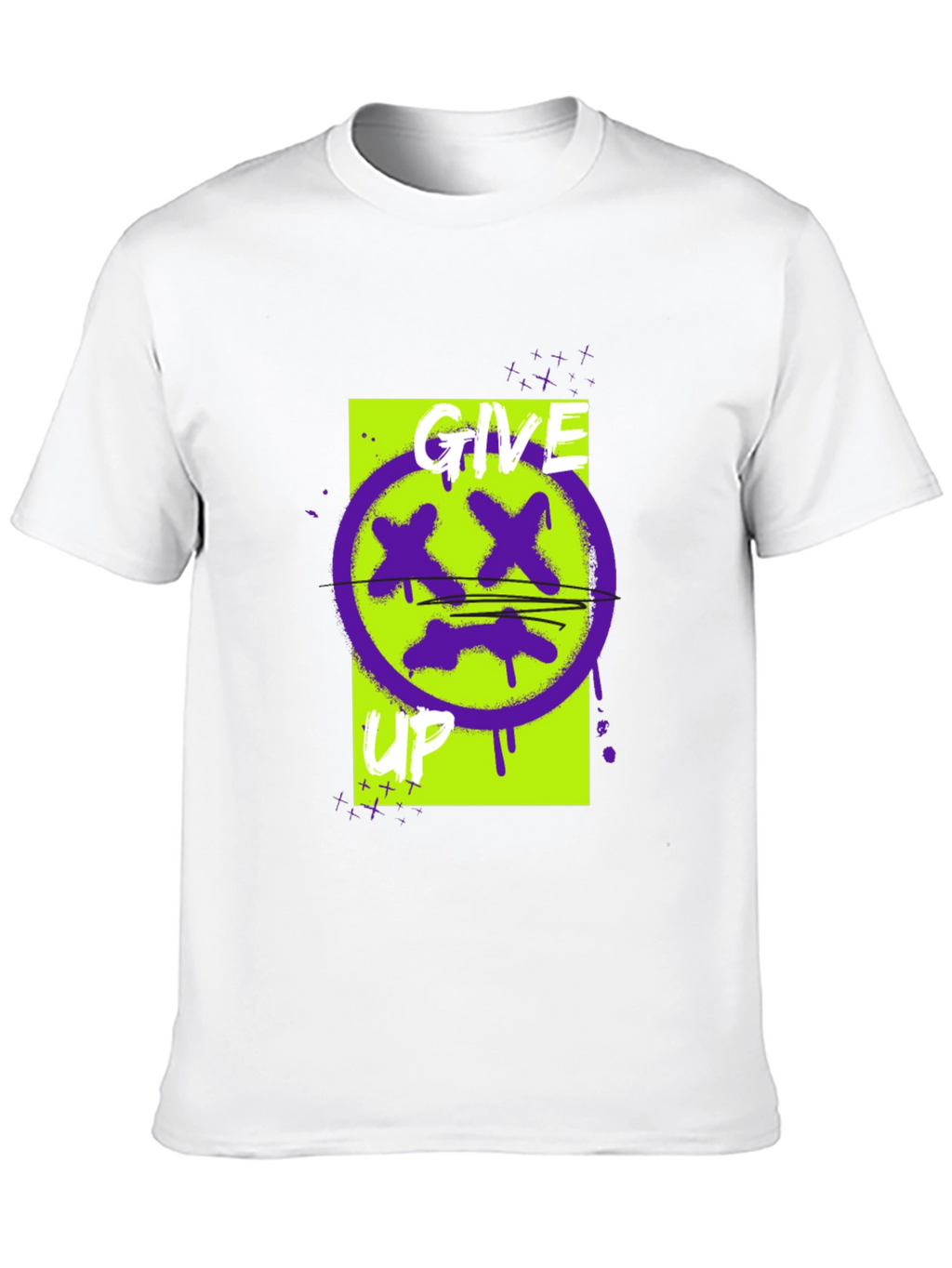 Give Up Graphic Tee - Edgy Streetwear