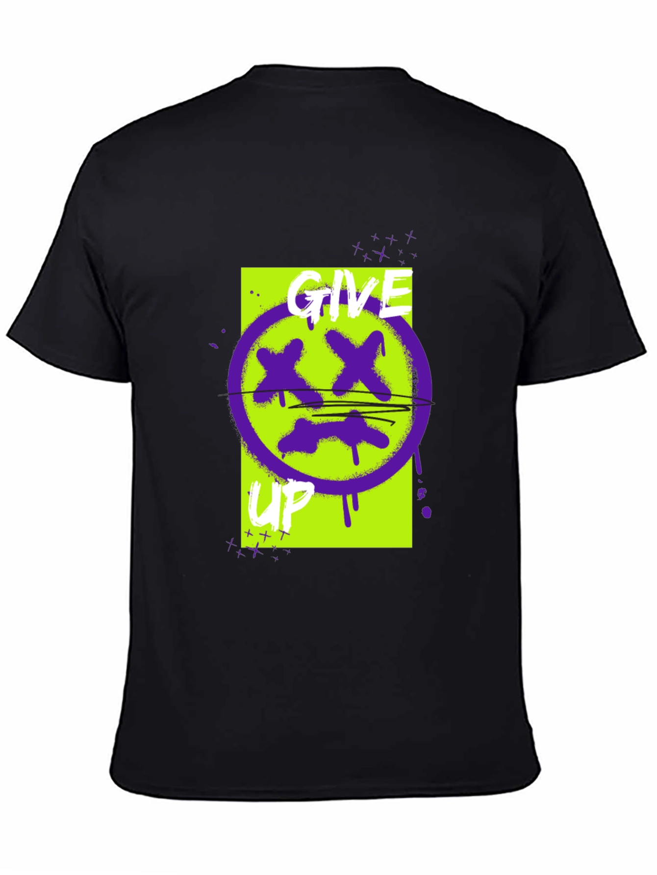Give Up Graphic Tee - Edgy Streetwear