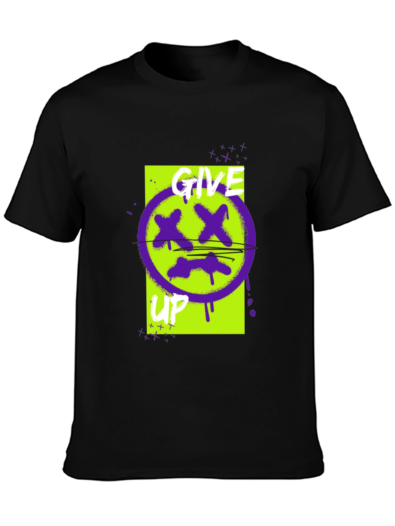 Give Up Graphic Tee - Edgy Streetwear