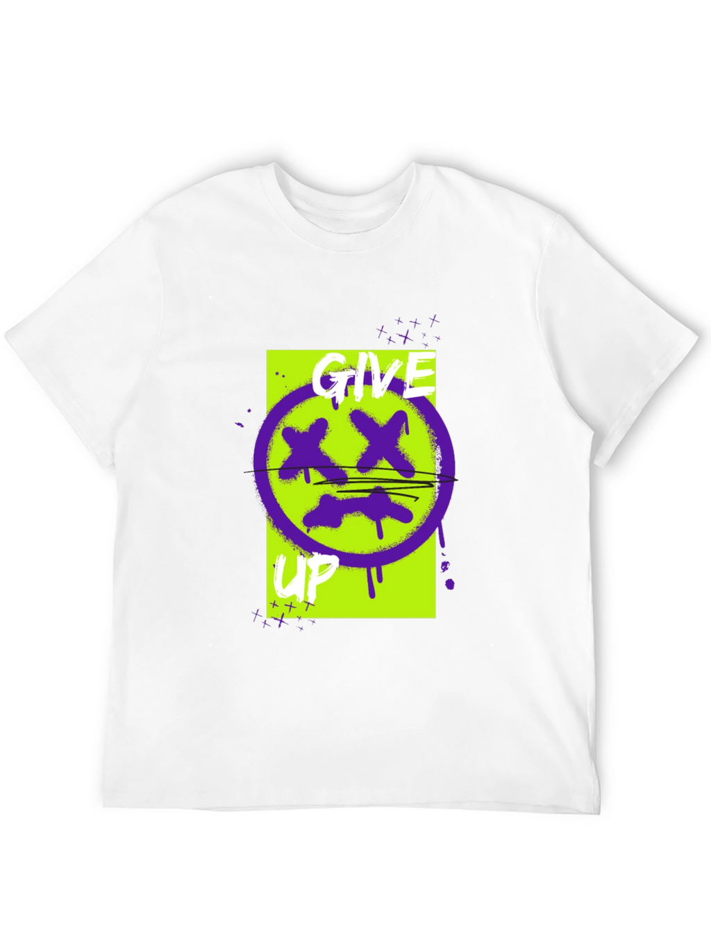 Give Up Graphic Tee - Edgy Streetwear