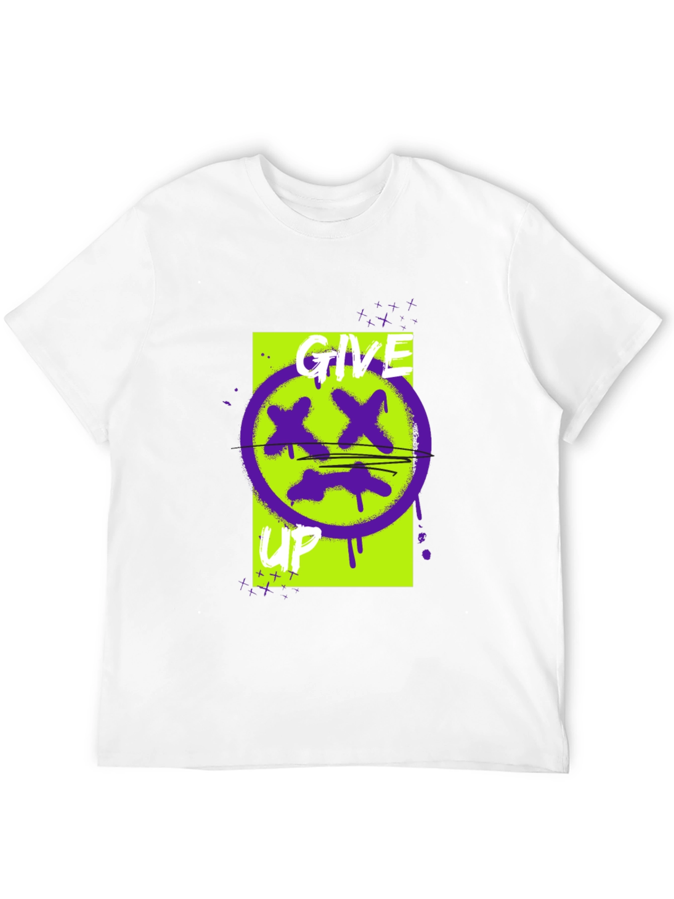 Give Up Graphic Tee - Edgy Streetwear