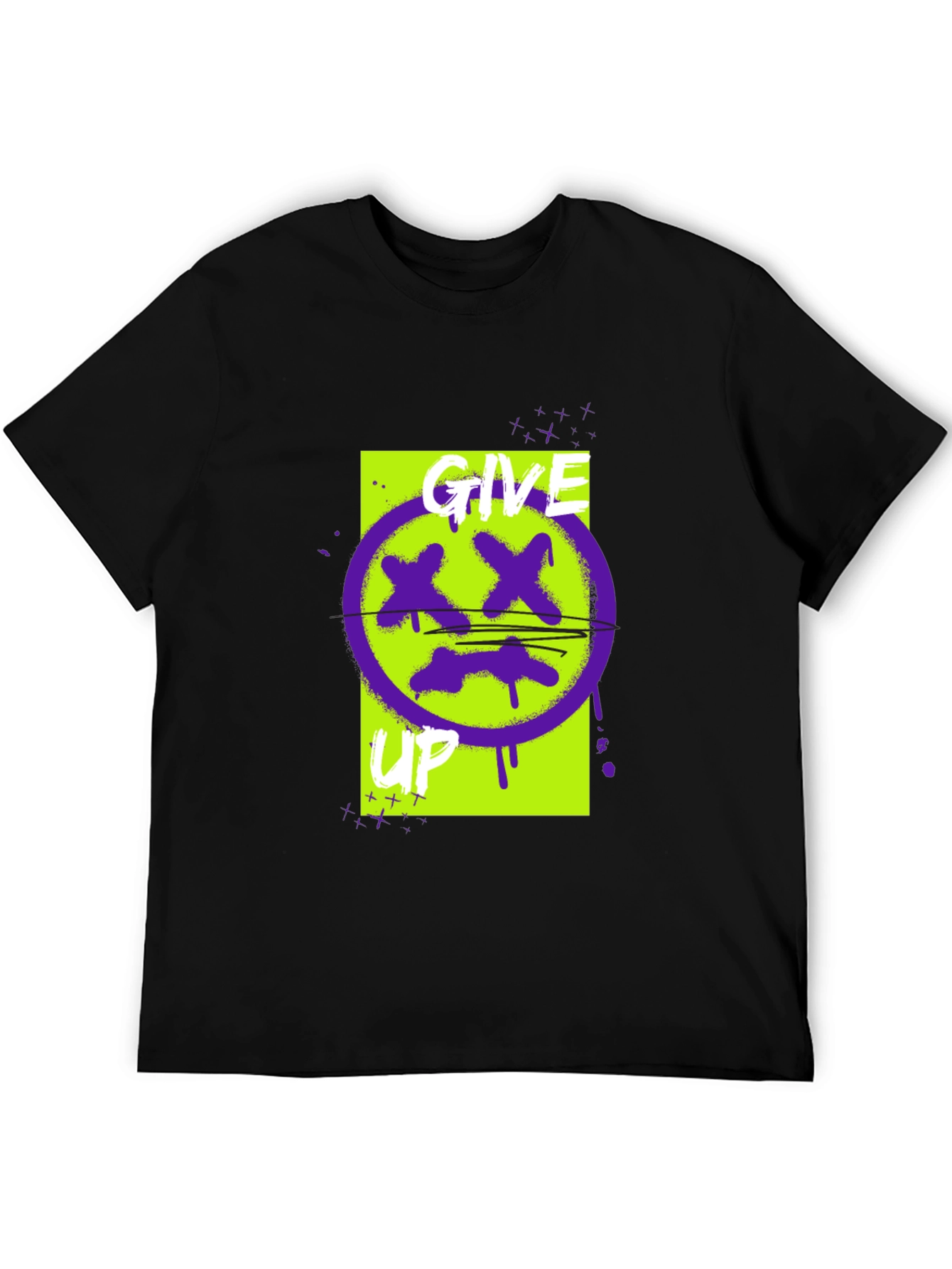 Give Up Graphic Tee - Edgy Streetwear