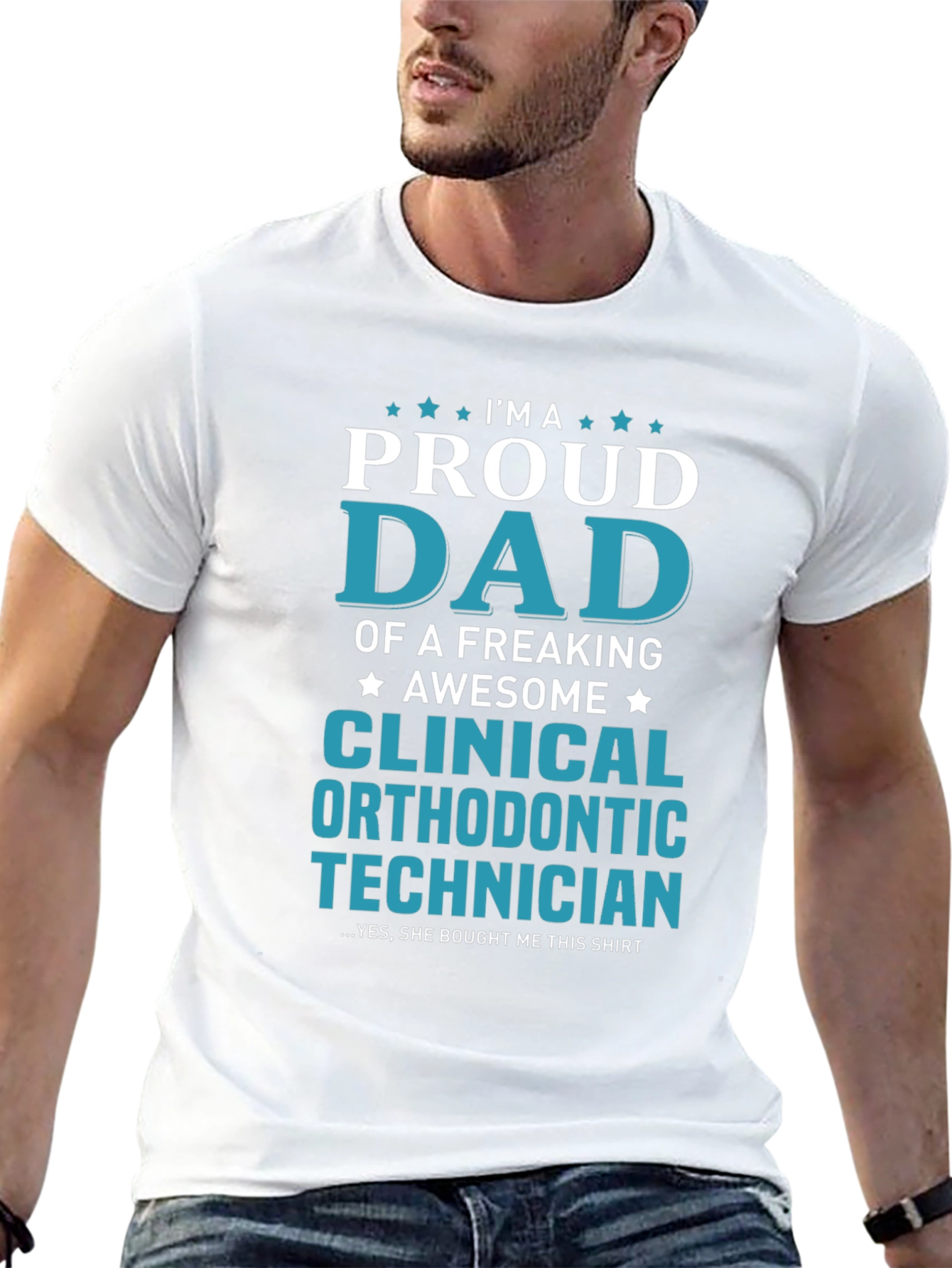 Proud Dad Clinical Orthodontic Technician Graphic Tee