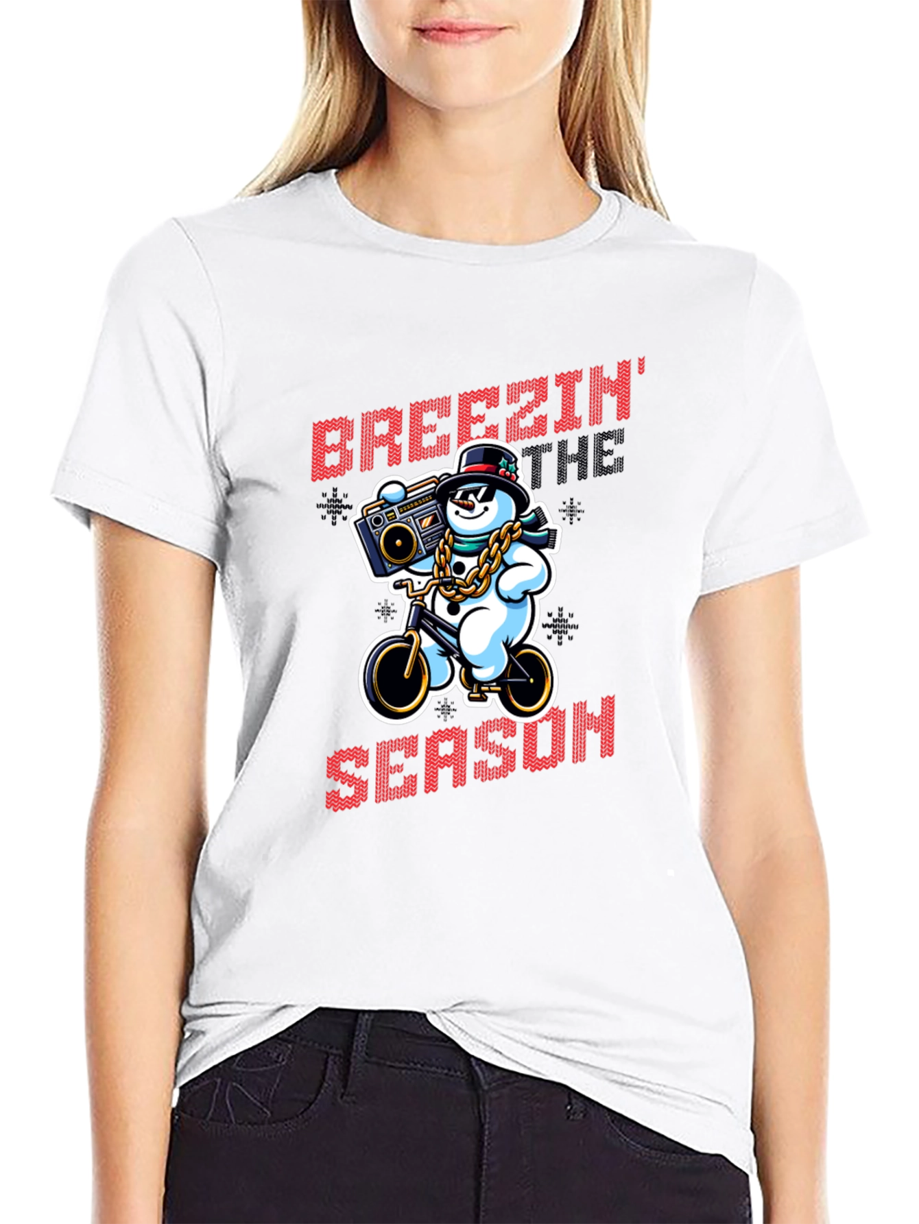Breezin Thru the Season Black T-Shirt