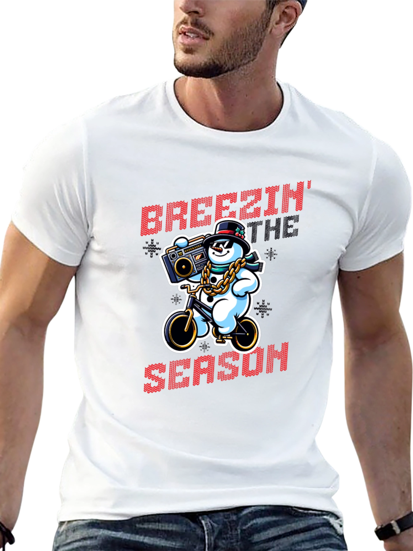 Breezin Thru the Season Black T-Shirt