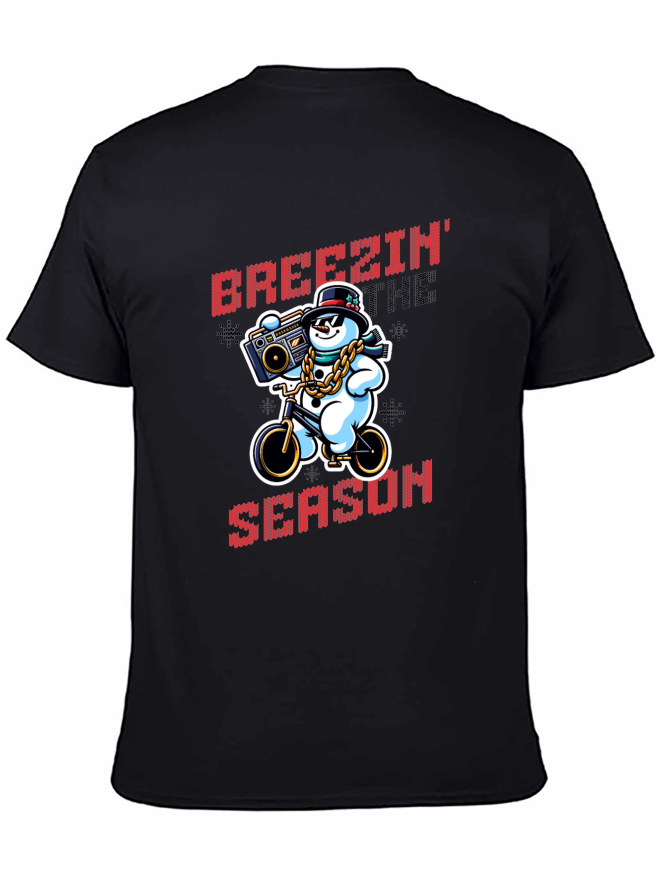 Breezin Thru the Season Black T-Shirt