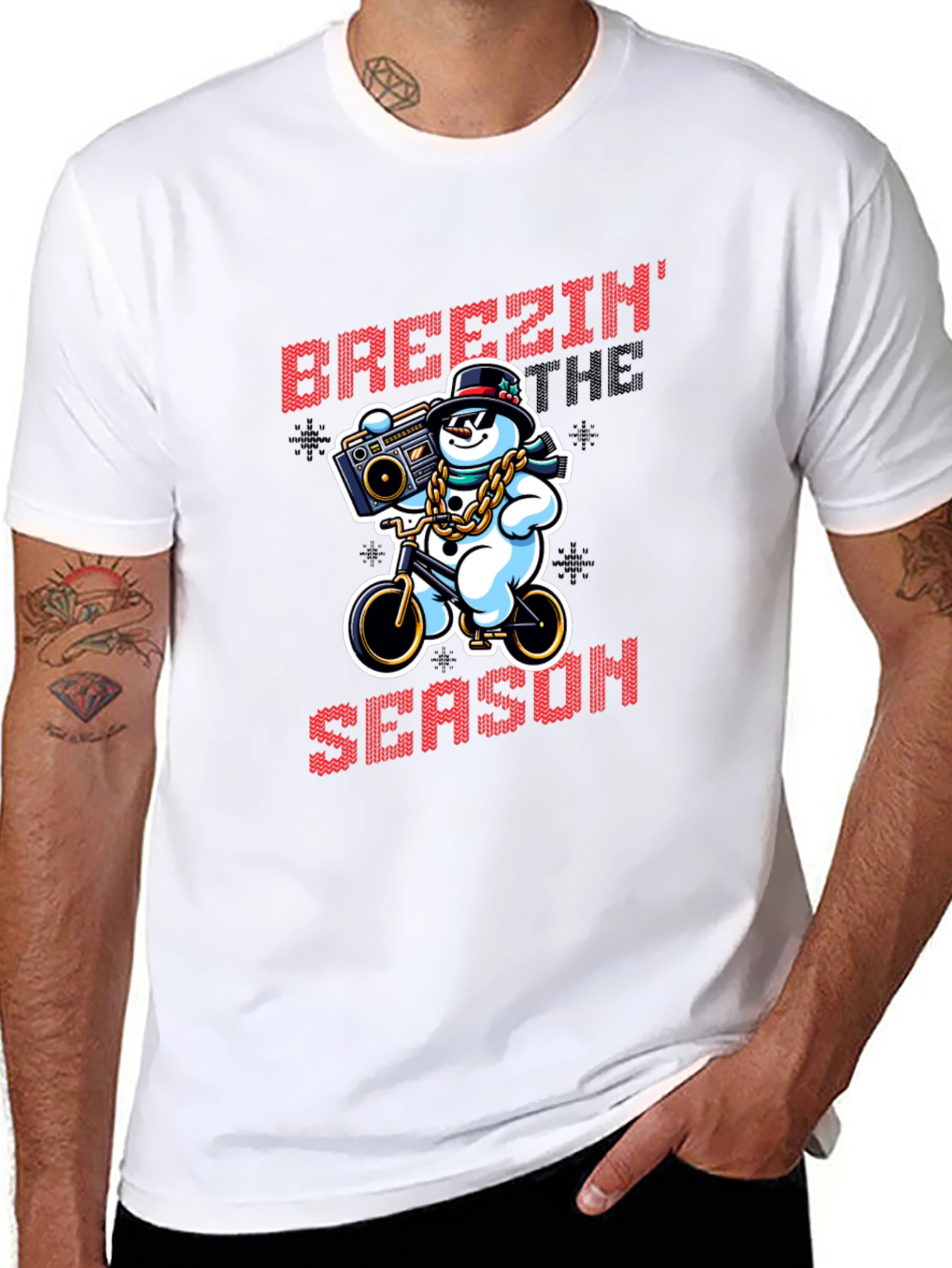 Breezin Thru the Season Black T-Shirt